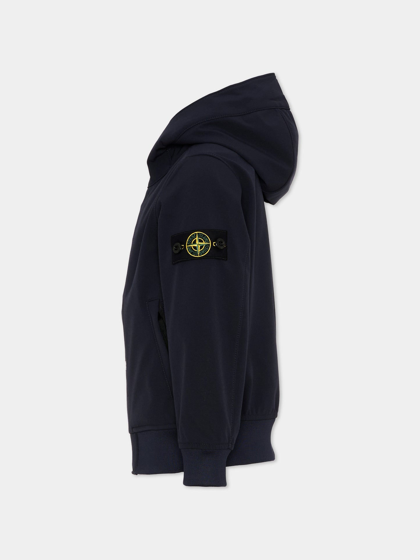 Giubbotto blu per bambini con Compass Patch,Stone Island Junior,L1S16 4100001 S0A22 - V0020