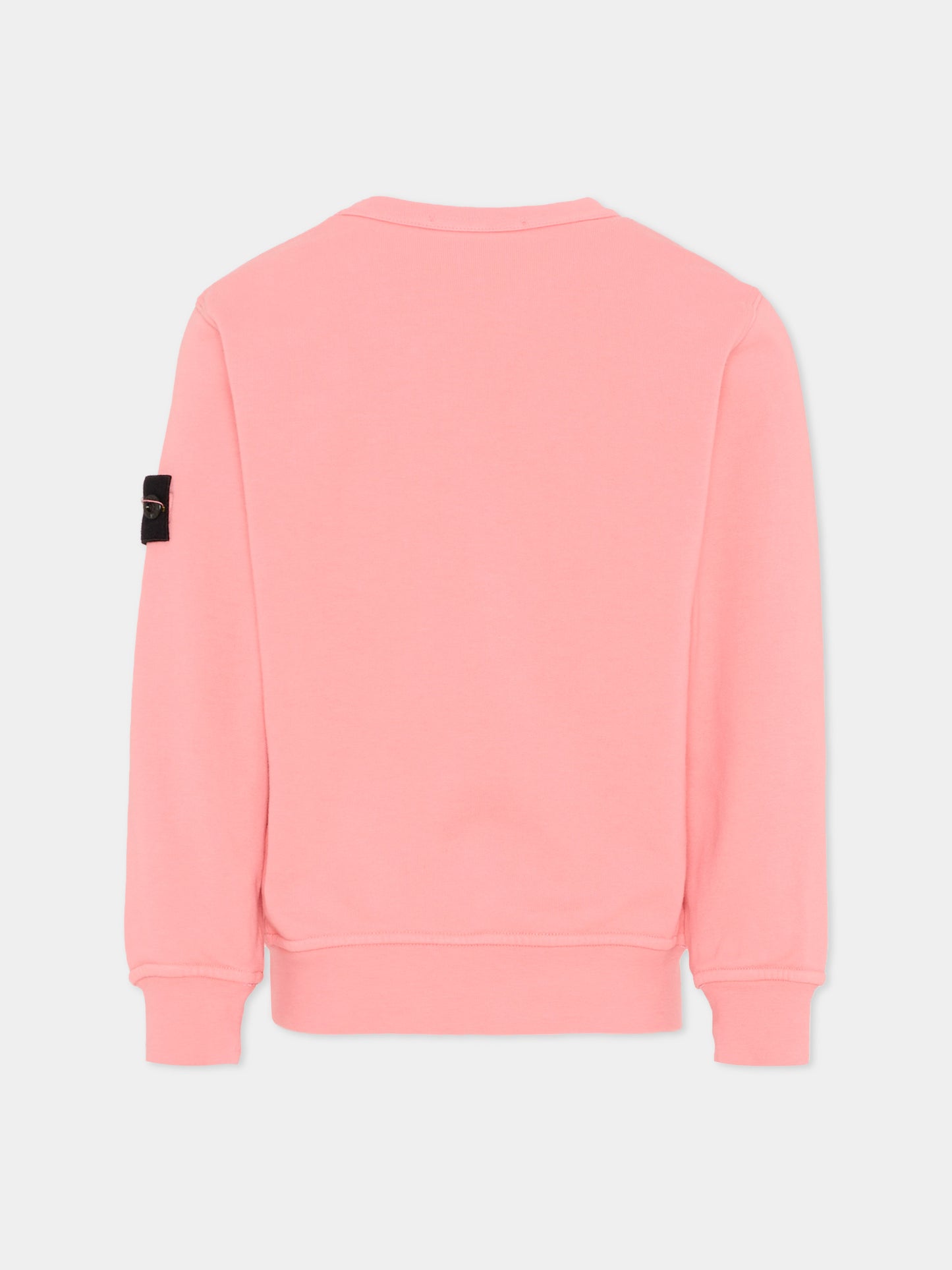 Felpa rosa per bambino con bussola,Stone Island Junior,L1S16 6100005 S0040 - V008D