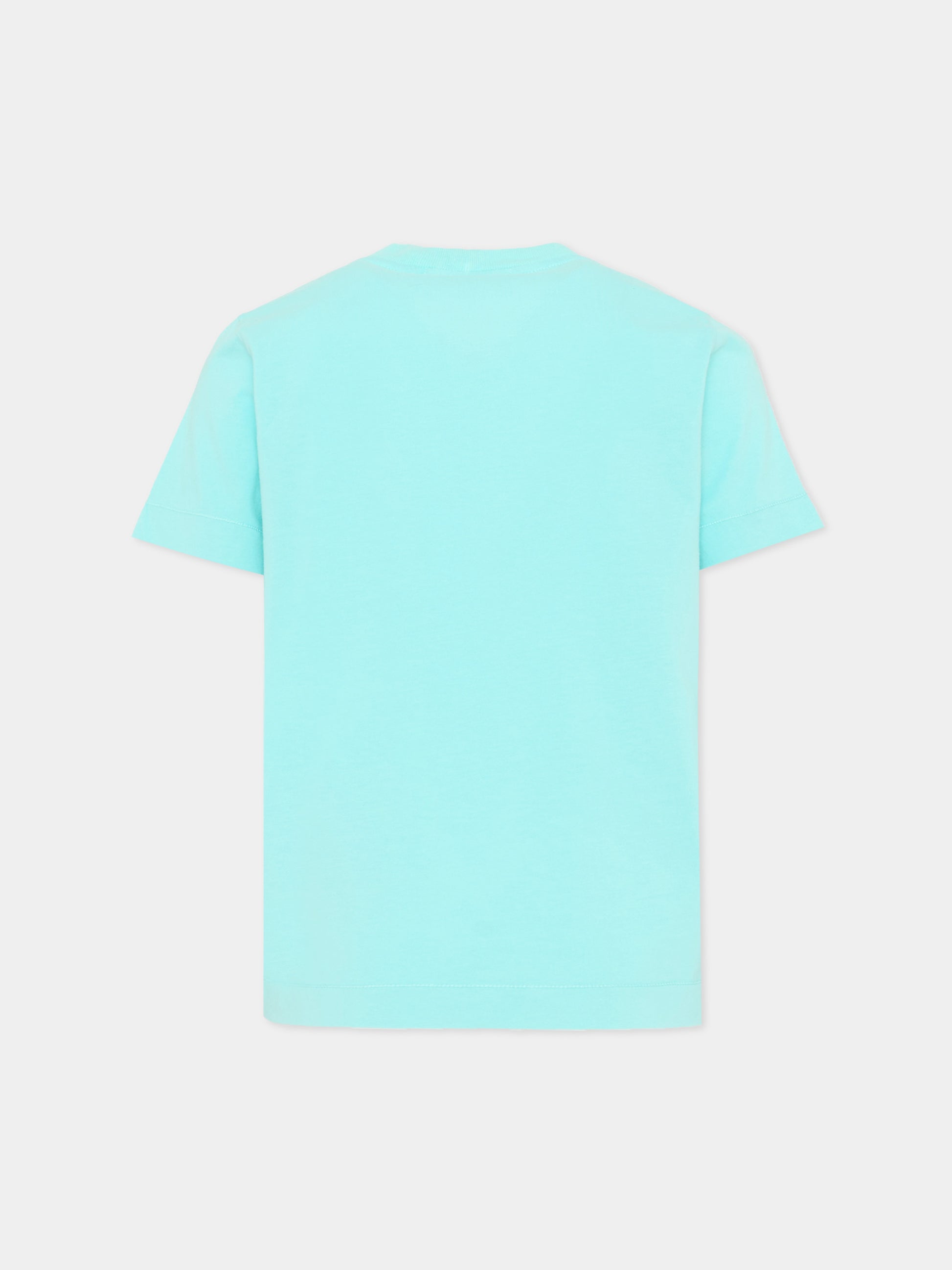T-Shirt azzurra per bambino con logo,Stone Island Junior,L1S16 2100002 S0047 - V0044