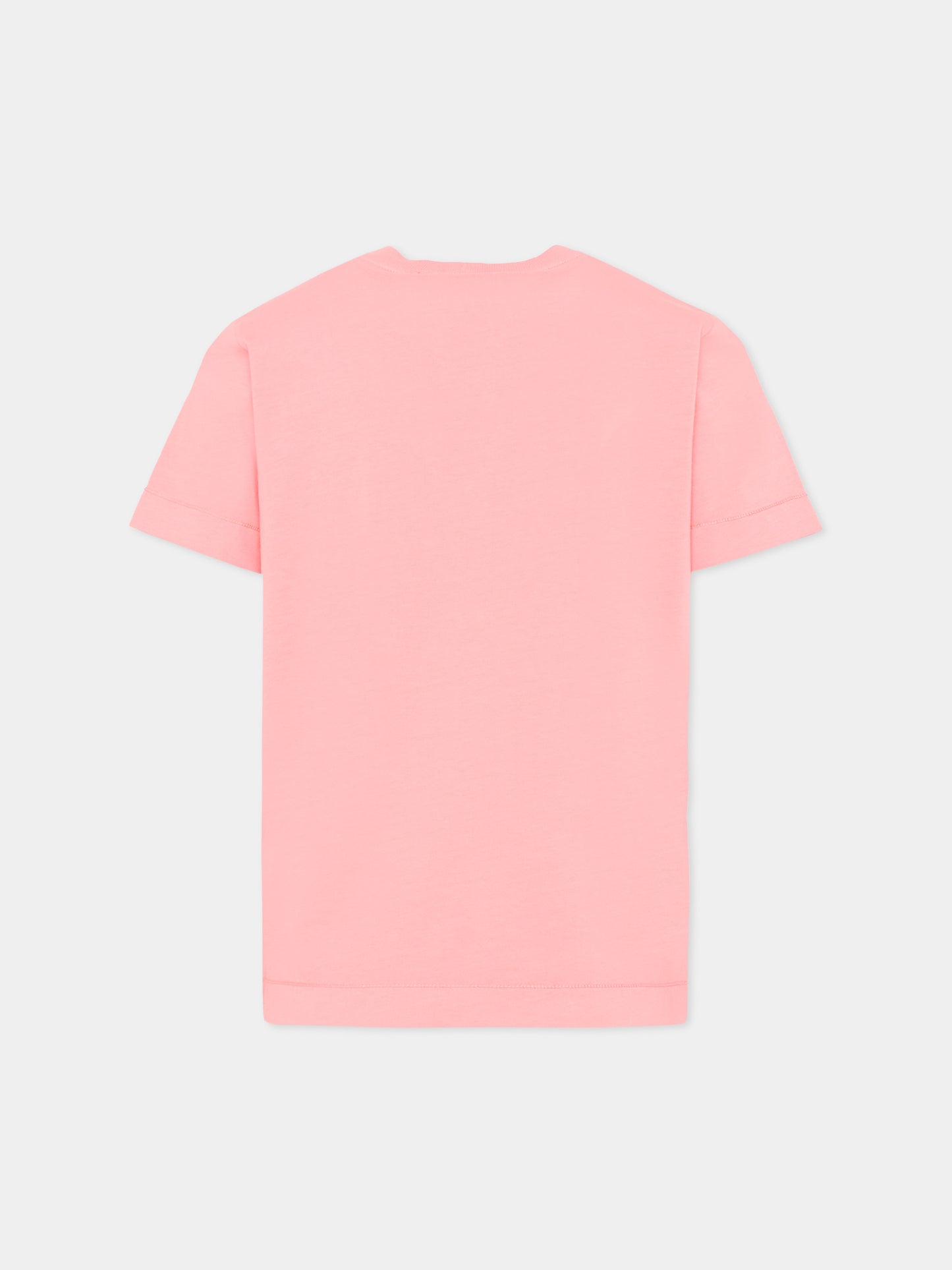 T-shirt rosa per bambini con logo,Stone Island Junior,L1S16 2100002 S0047 - V008D