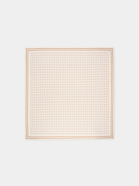 Coperta avorio per neonati con FF,Fendi Kids,BUJ325 AYMY F1PCP