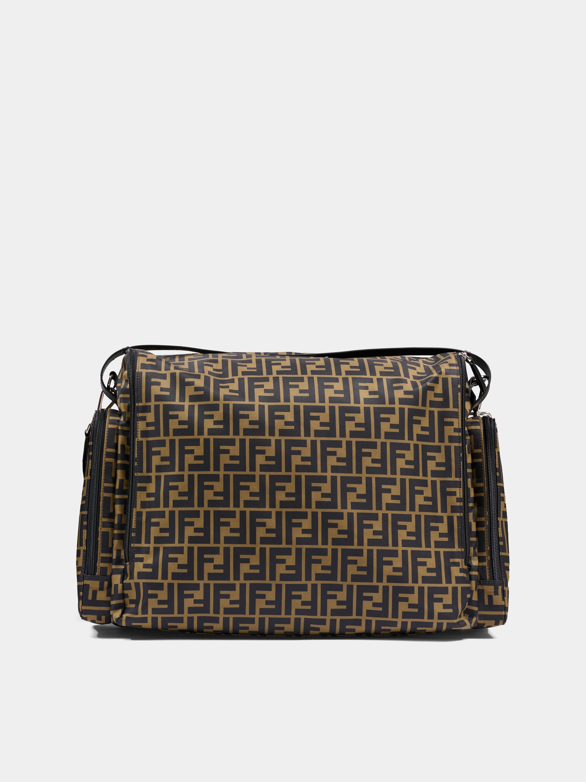 Borsa mamma marrone per neonati con FF,Fendi Kids,7VB013 ARDI F14TW