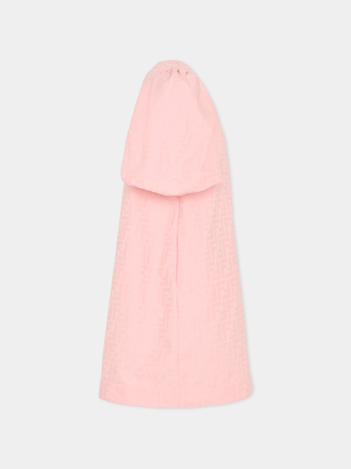 Vestito rosa per bambina con FF,Fendi Kids,JFB851 AS64 F1UL9