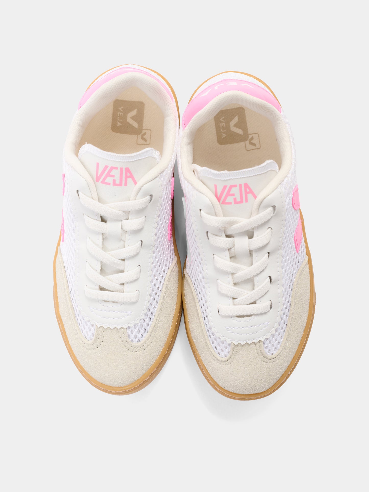 Sneakers basse bianche per bambina con logo,Veja,SY2221523C