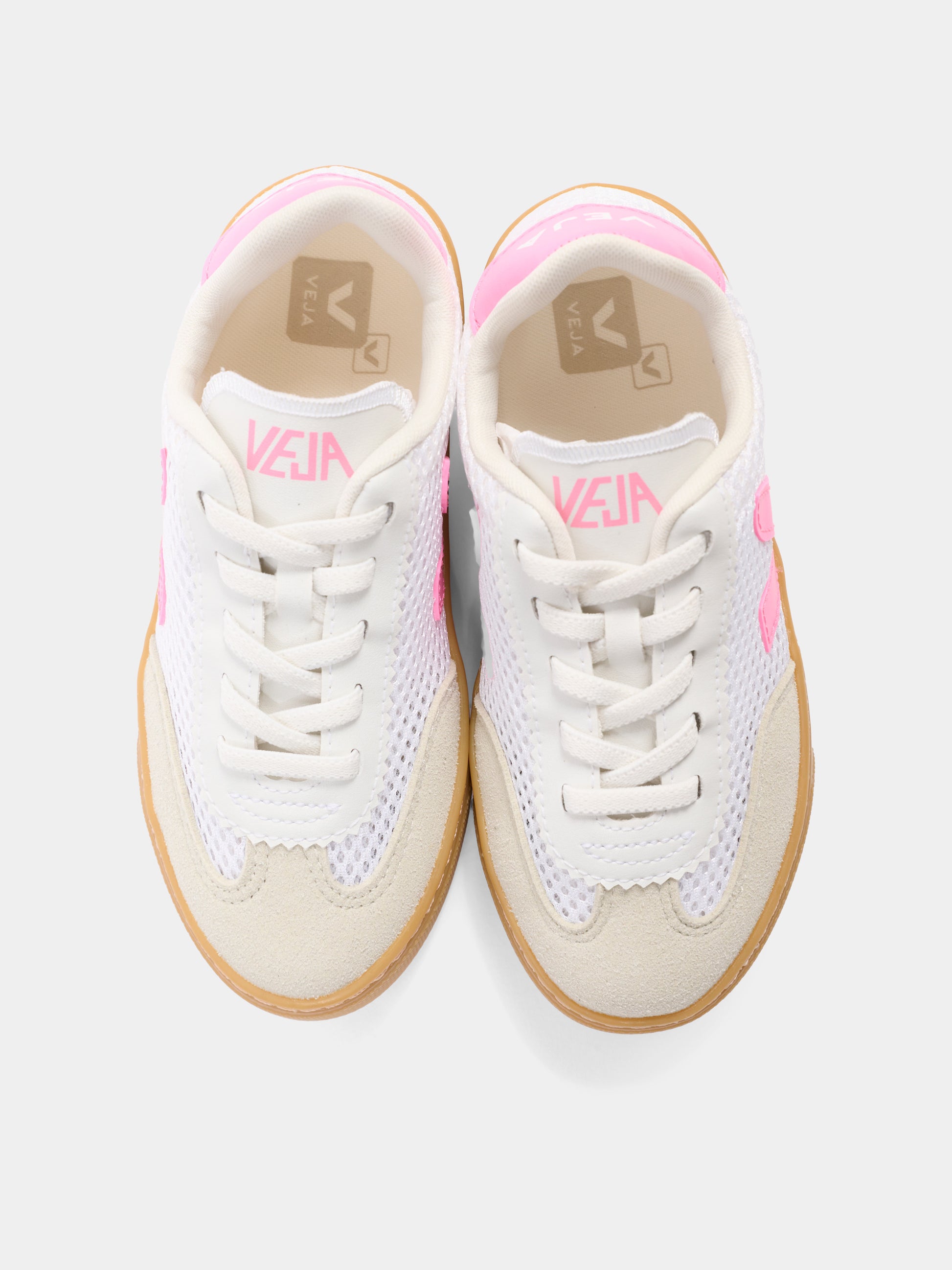 Sneakers basse bianche per bambina con logo,Veja,SY2221523C