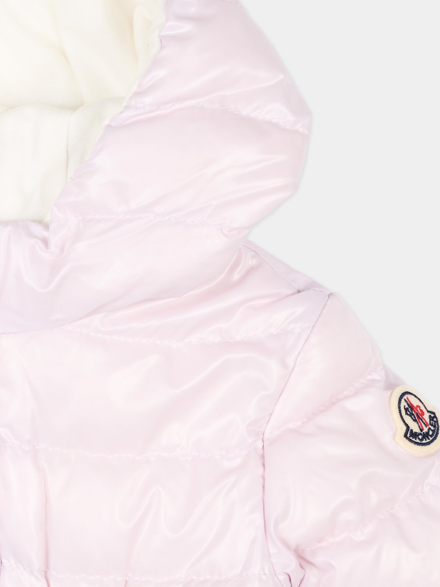 Piumino lilla  Pinar  per neonata,Moncler Kids,L1951 1A00009 597Z8 509