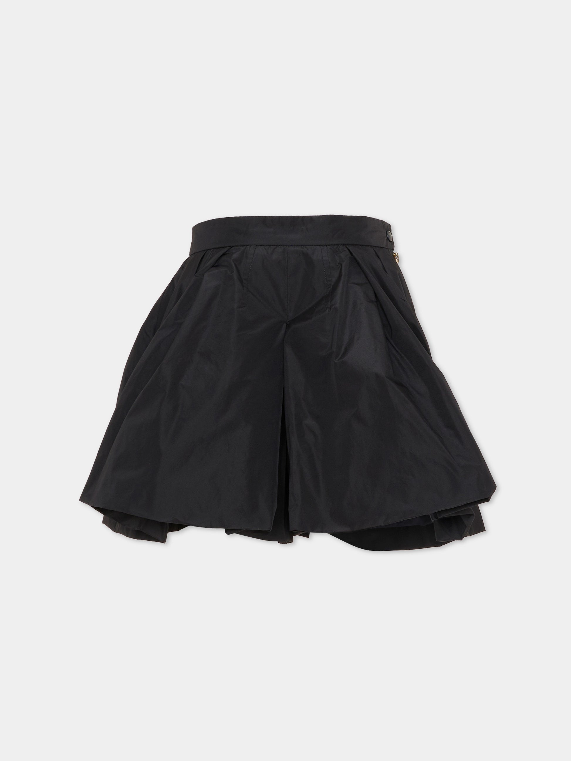 Shorts blu per bambina con logo,Moncler Kids,L1954 2B00002 598AK 77A