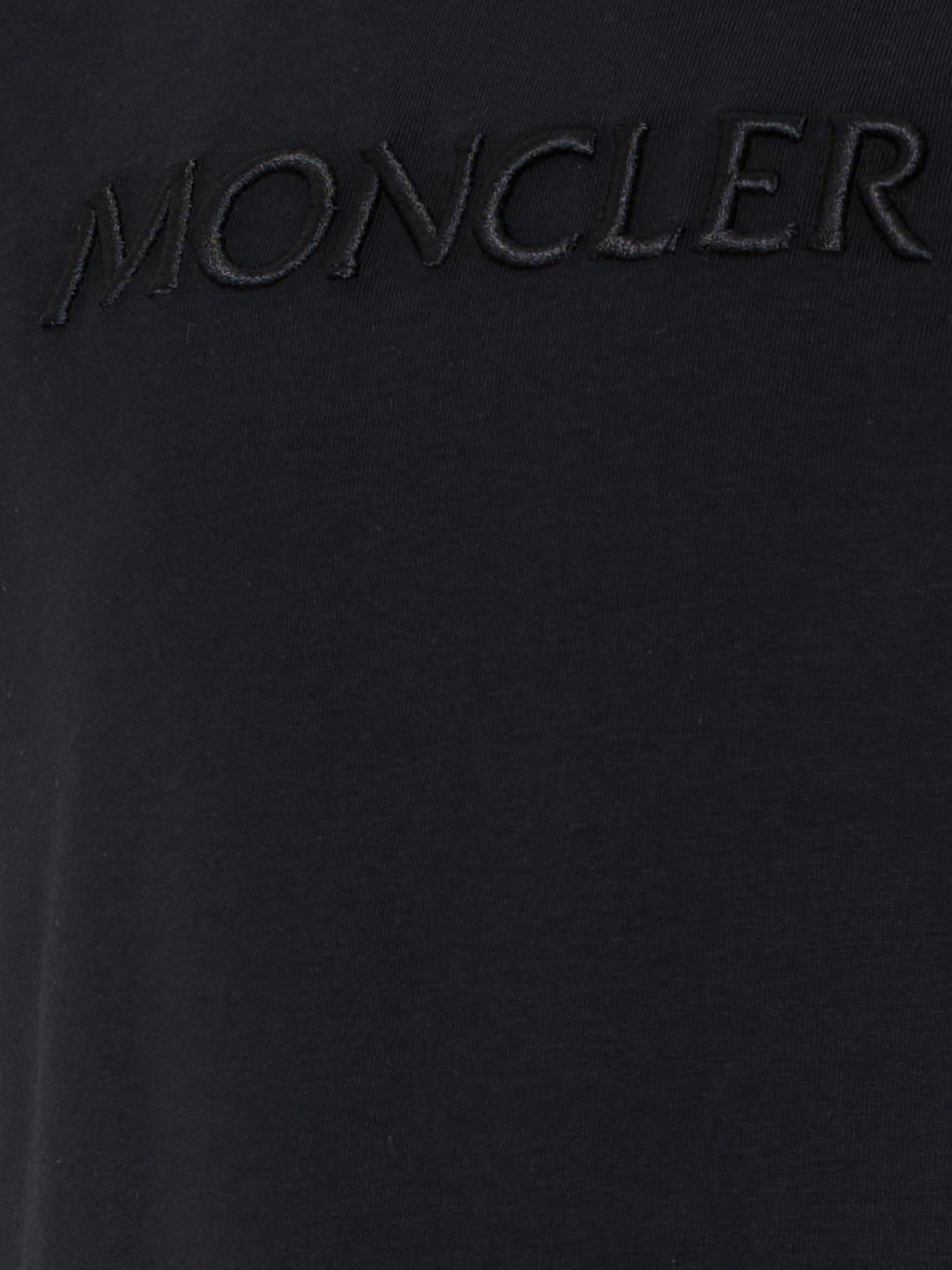T-shirt nera per bambina con logo,Moncler Kids,L1954 8C00009 89AT9 999