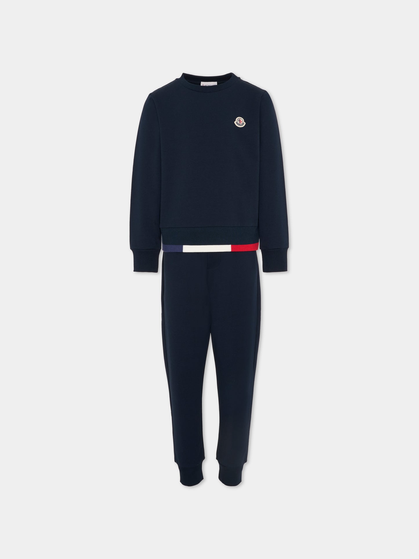 Completo blu per bambini con logo,Moncler Kids,L1954 8M00005 89AEB 778