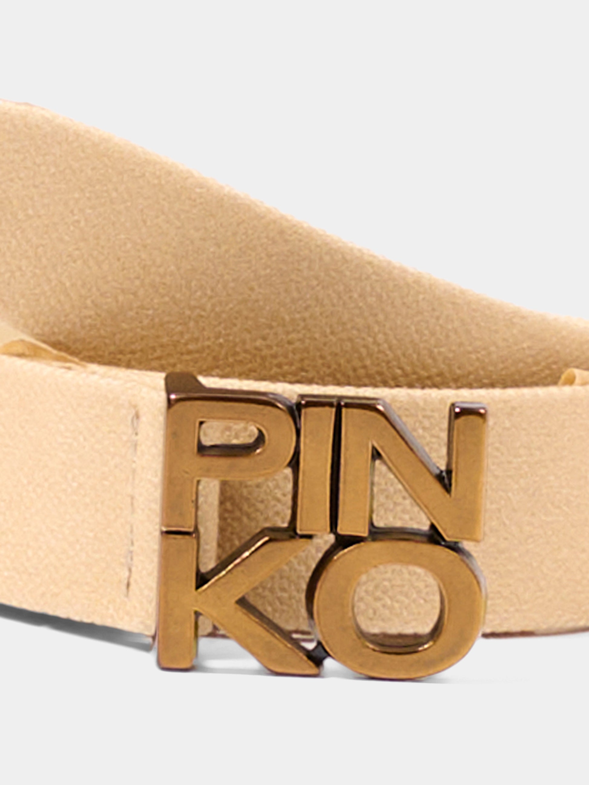 Cintura beige per bambina con logo,Pinko,KFAV012.C.TV135.6023