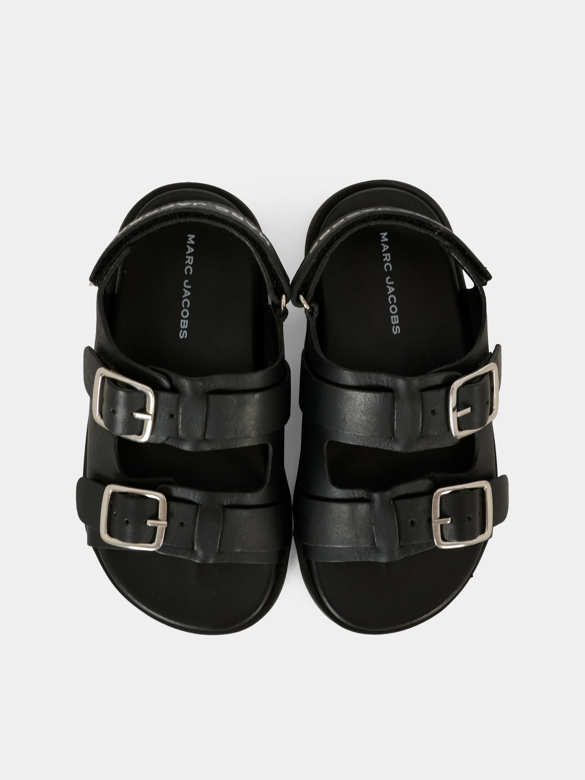 Sandali neri per bambini con logo,Marc Jacobs,W60399 09B