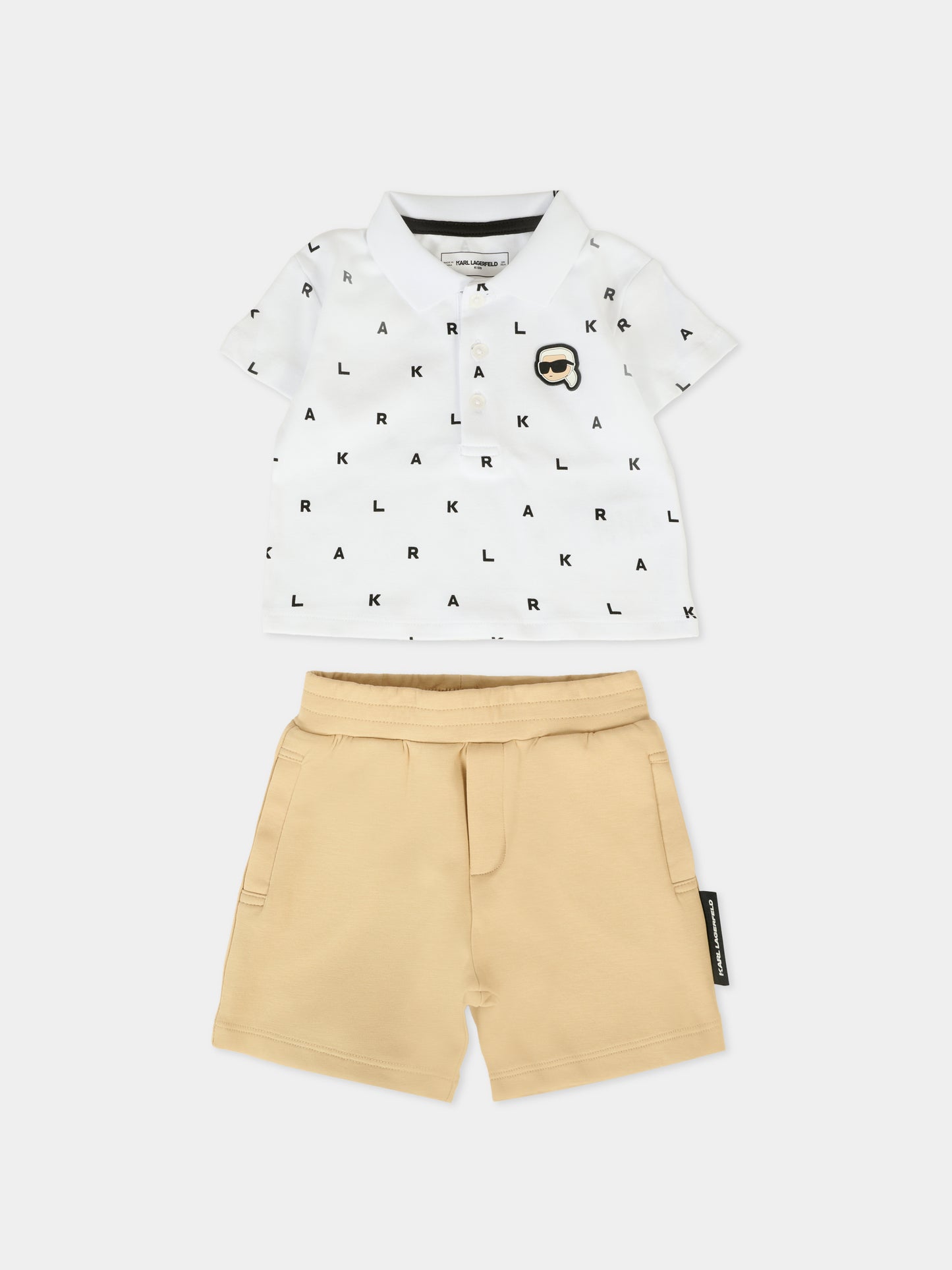Completo multicolor per neonato con logo,Karl Lagerfeld Kids,Z30501 296