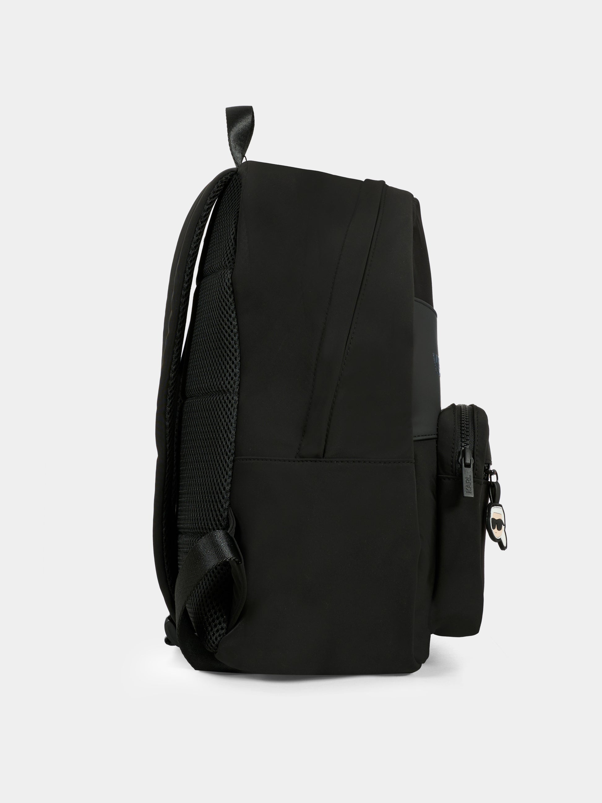 Zaino nero per bambini con logo,Karl Lagerfeld Kids,Z30553 09B