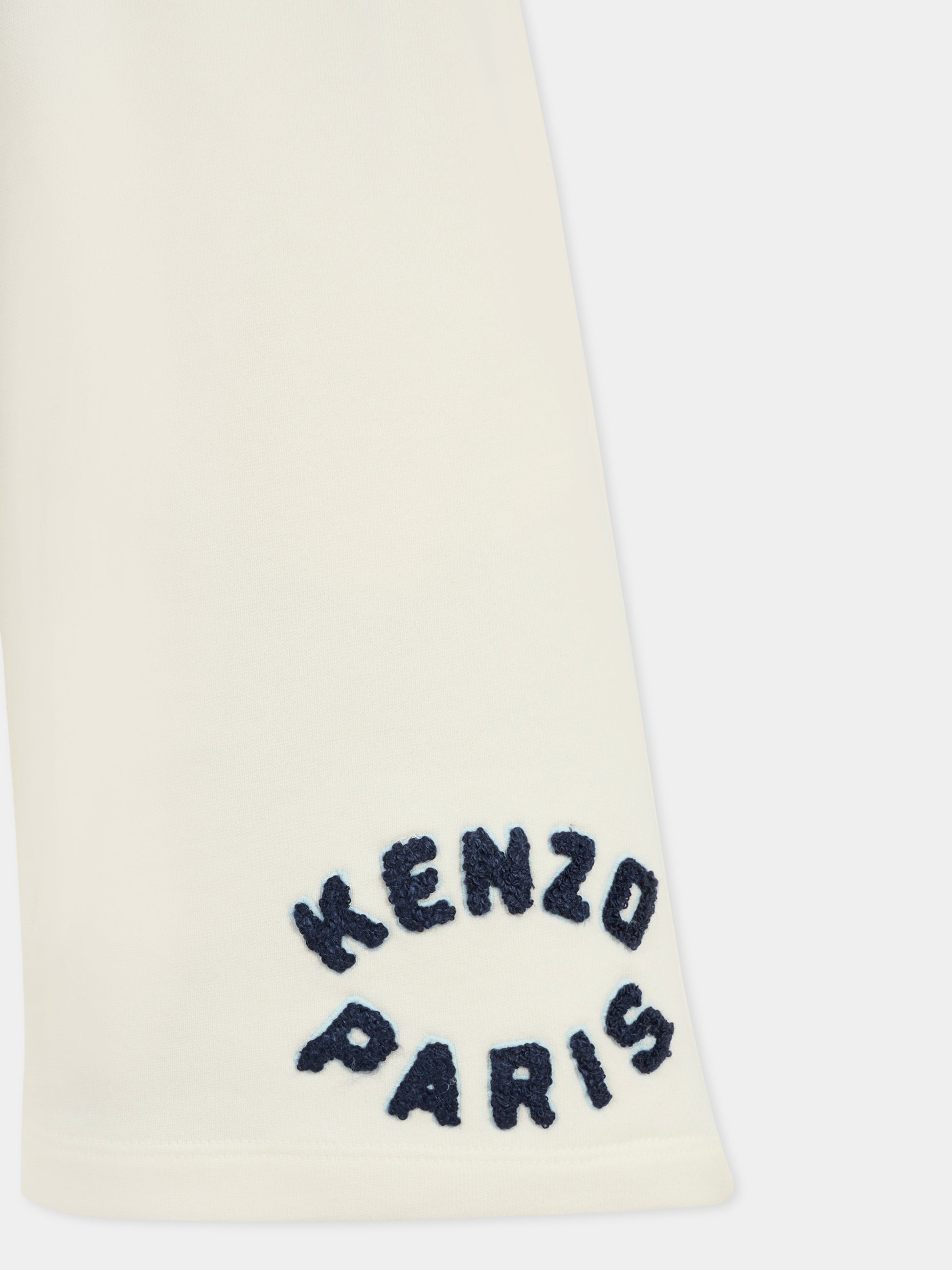 Shorts avorio per bambino con logo,Kenzo Kids,K61181 117