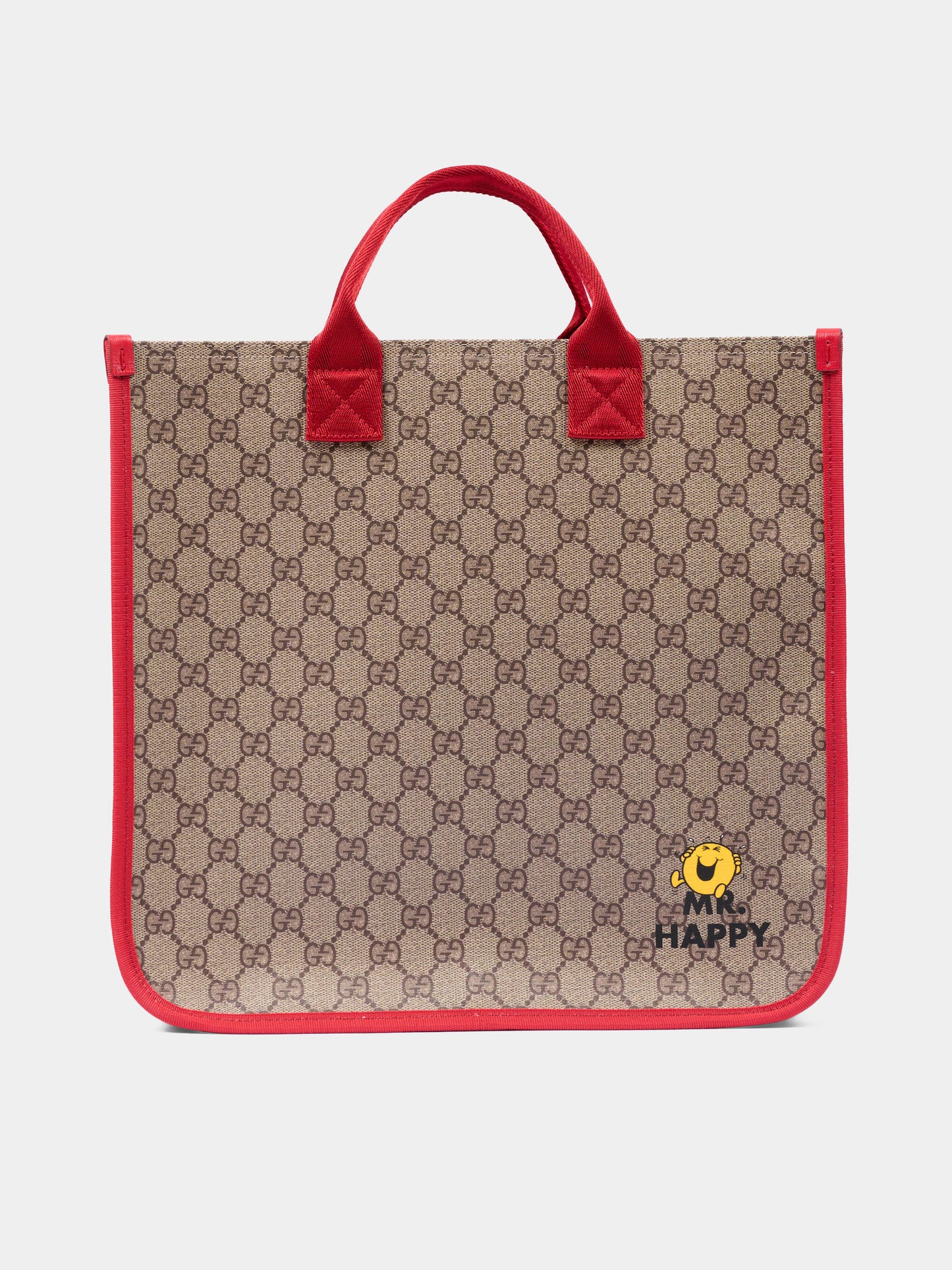 Borsa beige per bambina con Mr. Happy,Gucci Kids,859795 FAFPA 9855