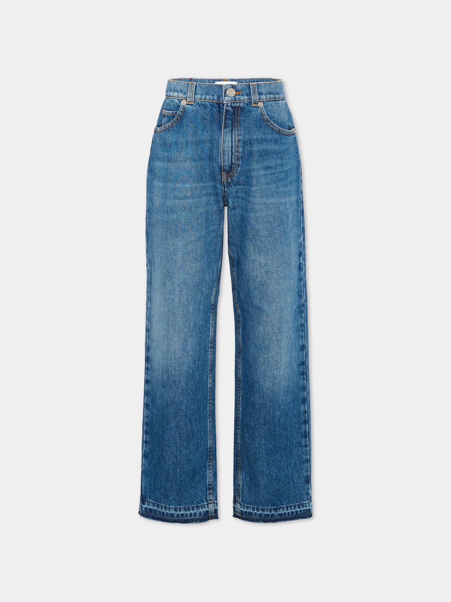 Jeans denim per bambini con patch logo,Gucci Kids,852060 XDDEW 4011