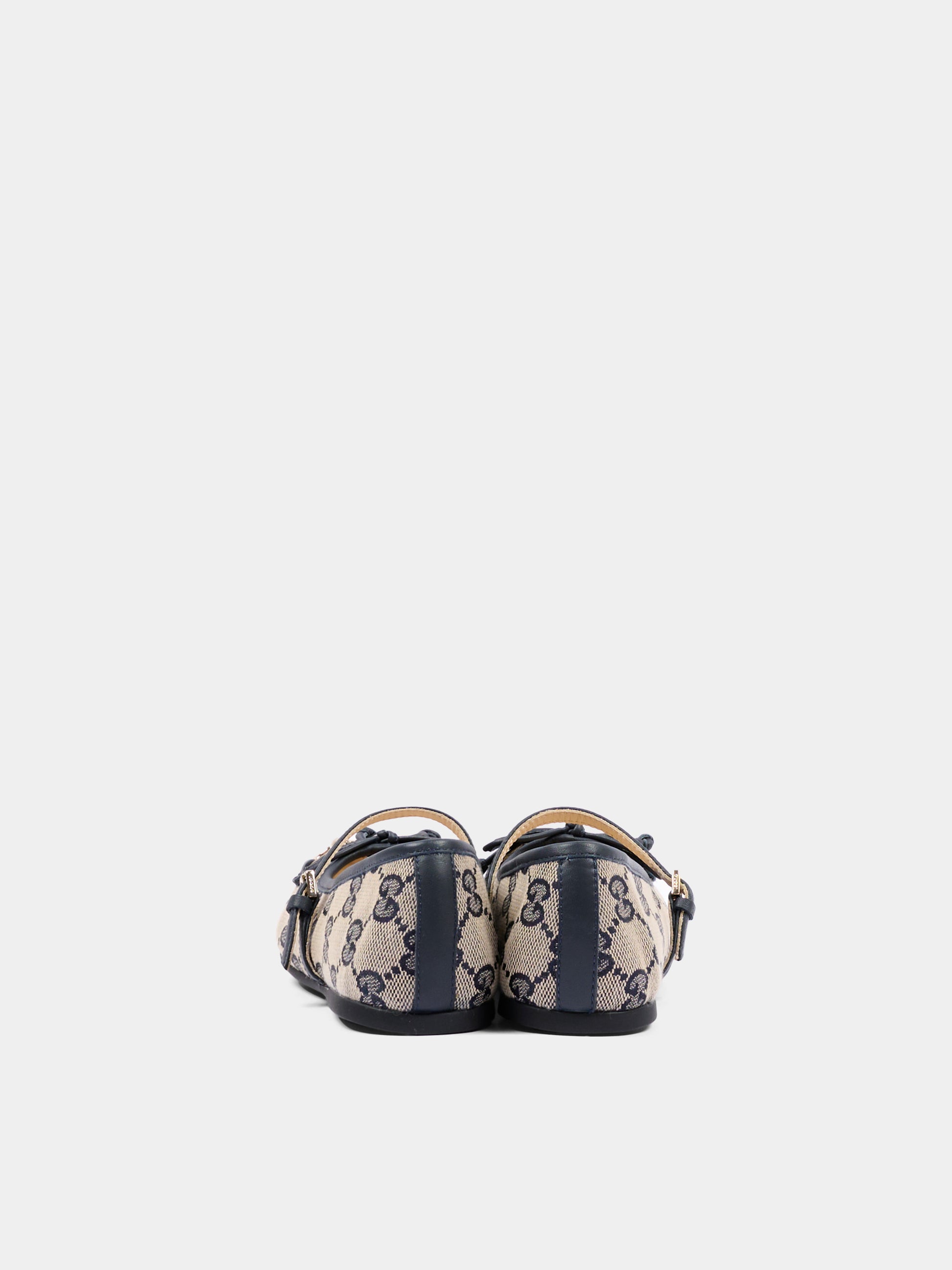 Ballerine beige per bambina con monogram,Gucci Kids,856590 HWK20 4041