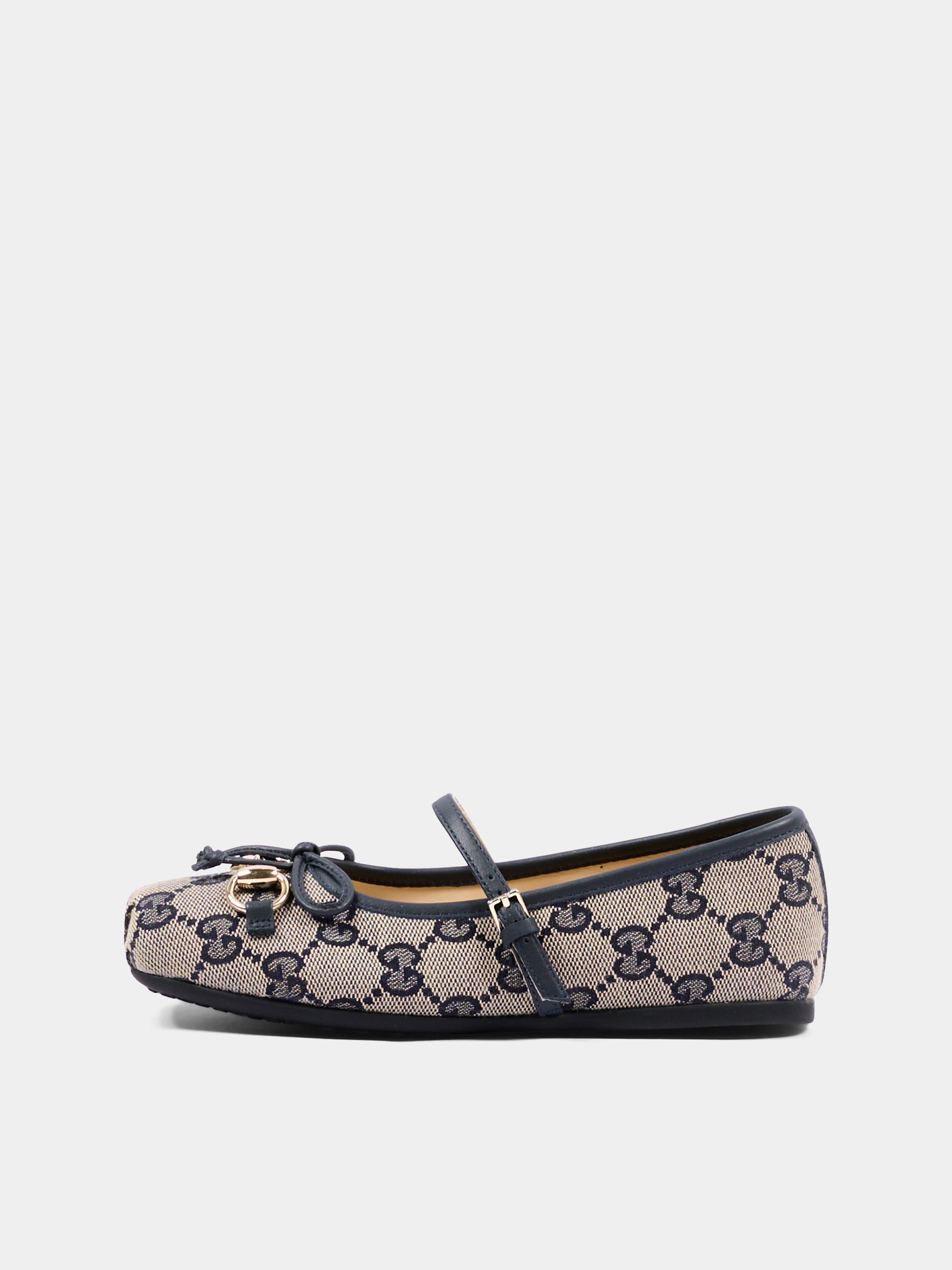 Ballerine beige per bambina con monogram,Gucci Kids,856590 HWK20 4041