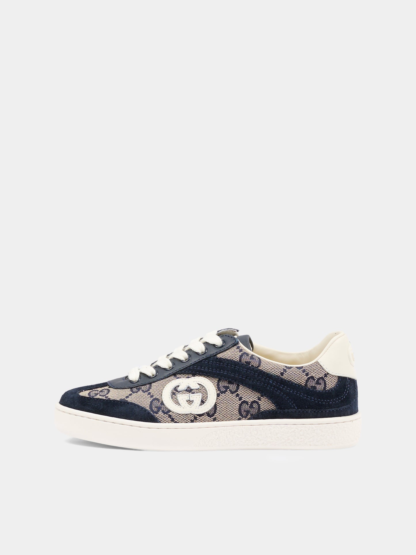 Sneakers G74 blu per bambini con GG,Gucci Kids,812674 AAE2T 4056