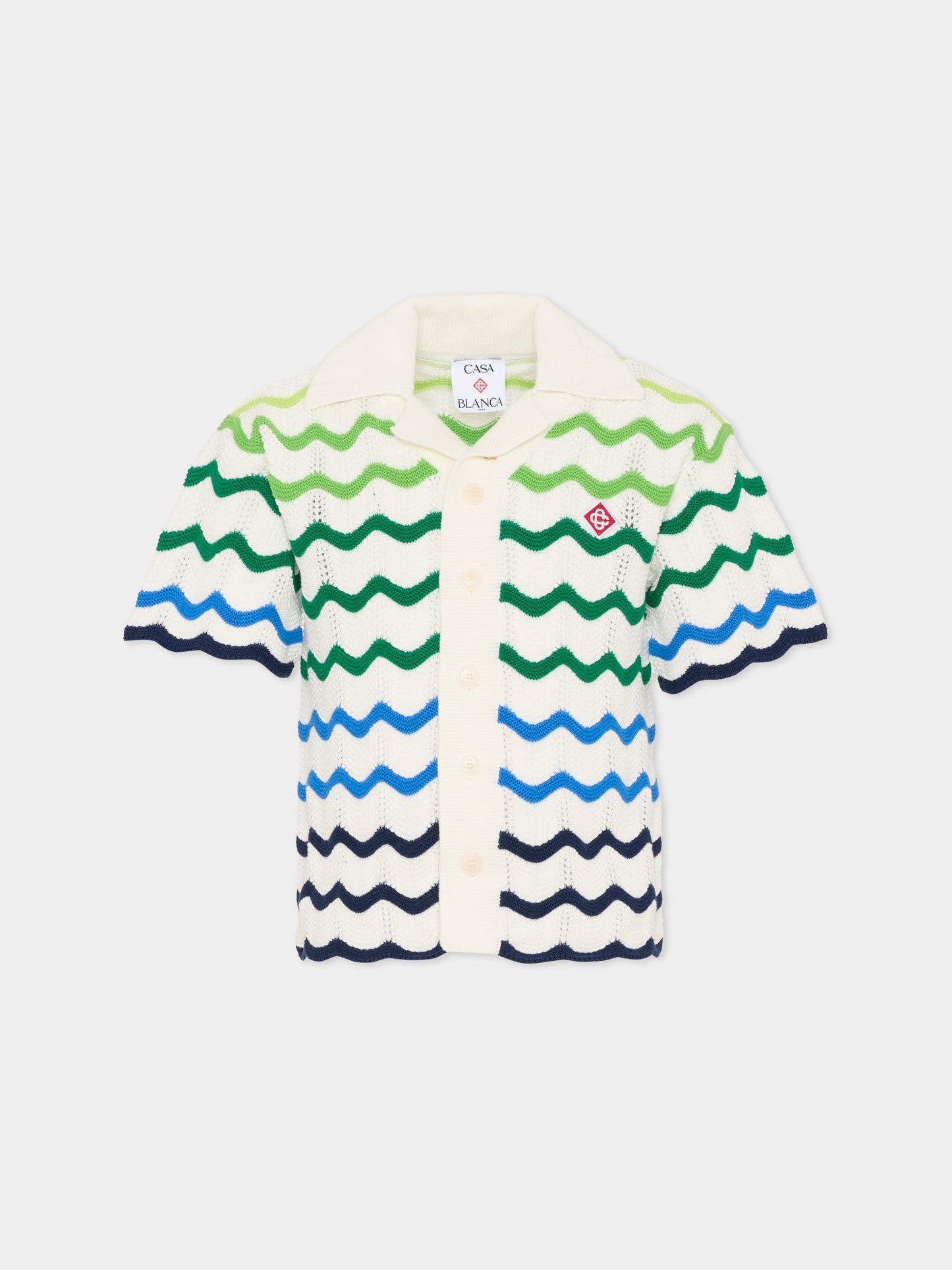 Cardigan multicolor per bambino con logo,Casablanca,KSP26 KW 969 02 EX BC