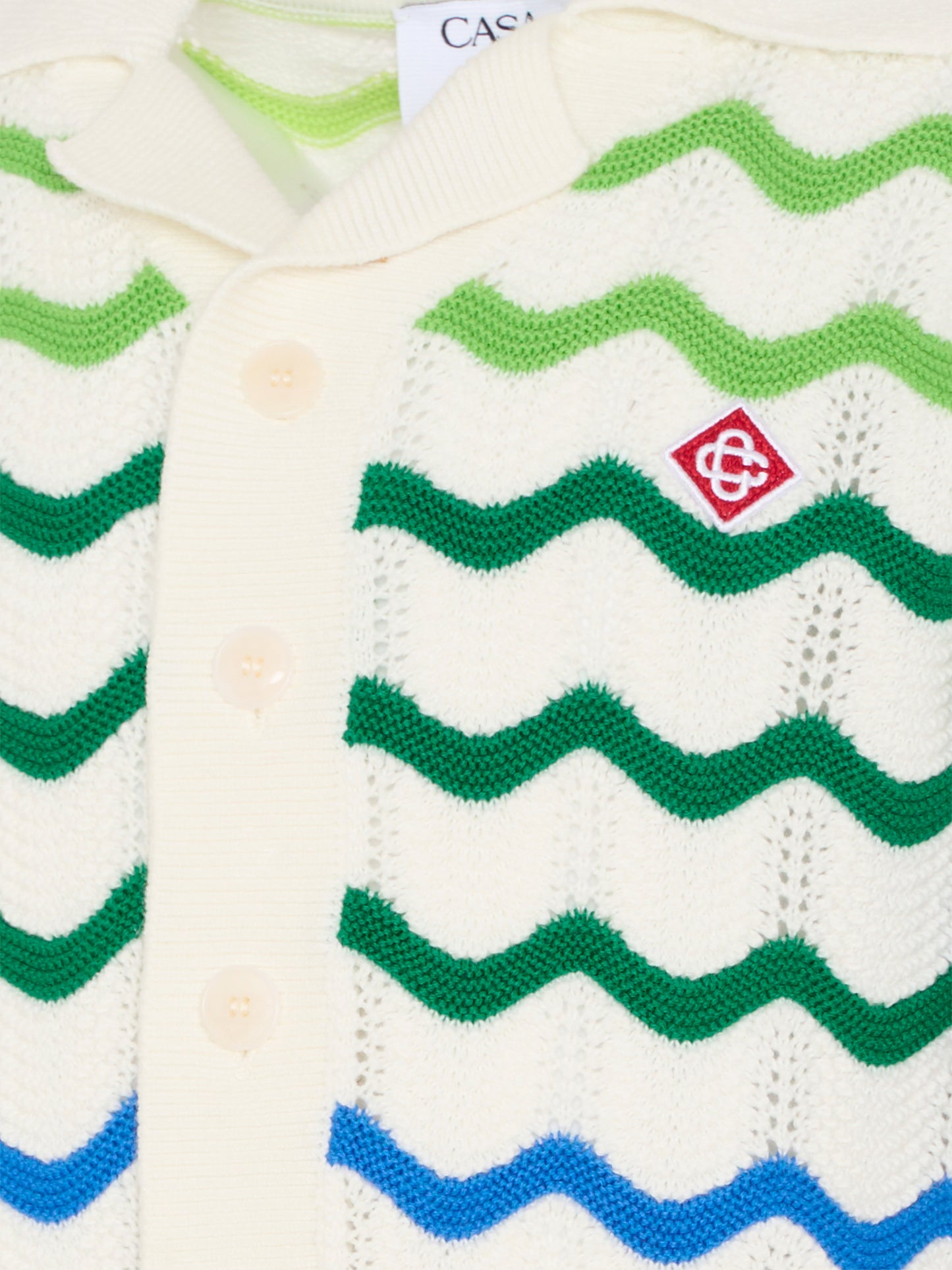 Cardigan multicolor per bambino con logo,Casablanca,KSP26 KW 969 02 EX BC