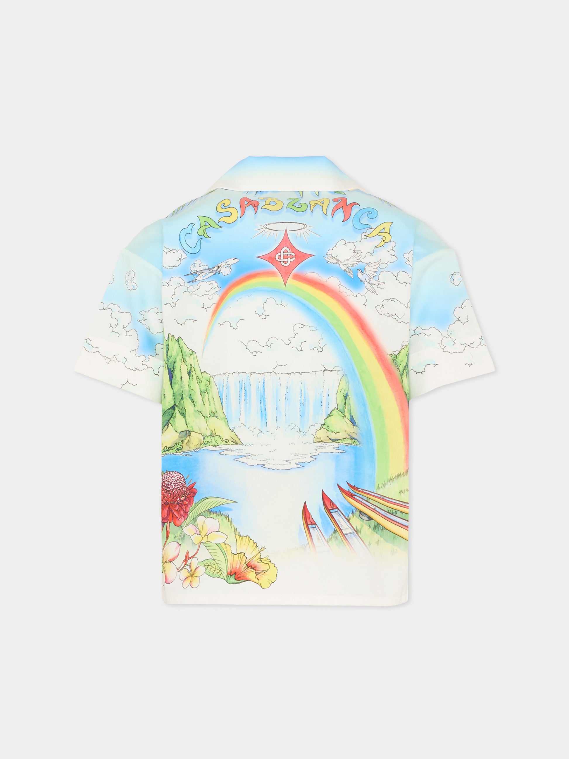 Camicia multicolor per bambino con stampa Aloha,Casablanca,KSP26 SH 180 02 EX BC