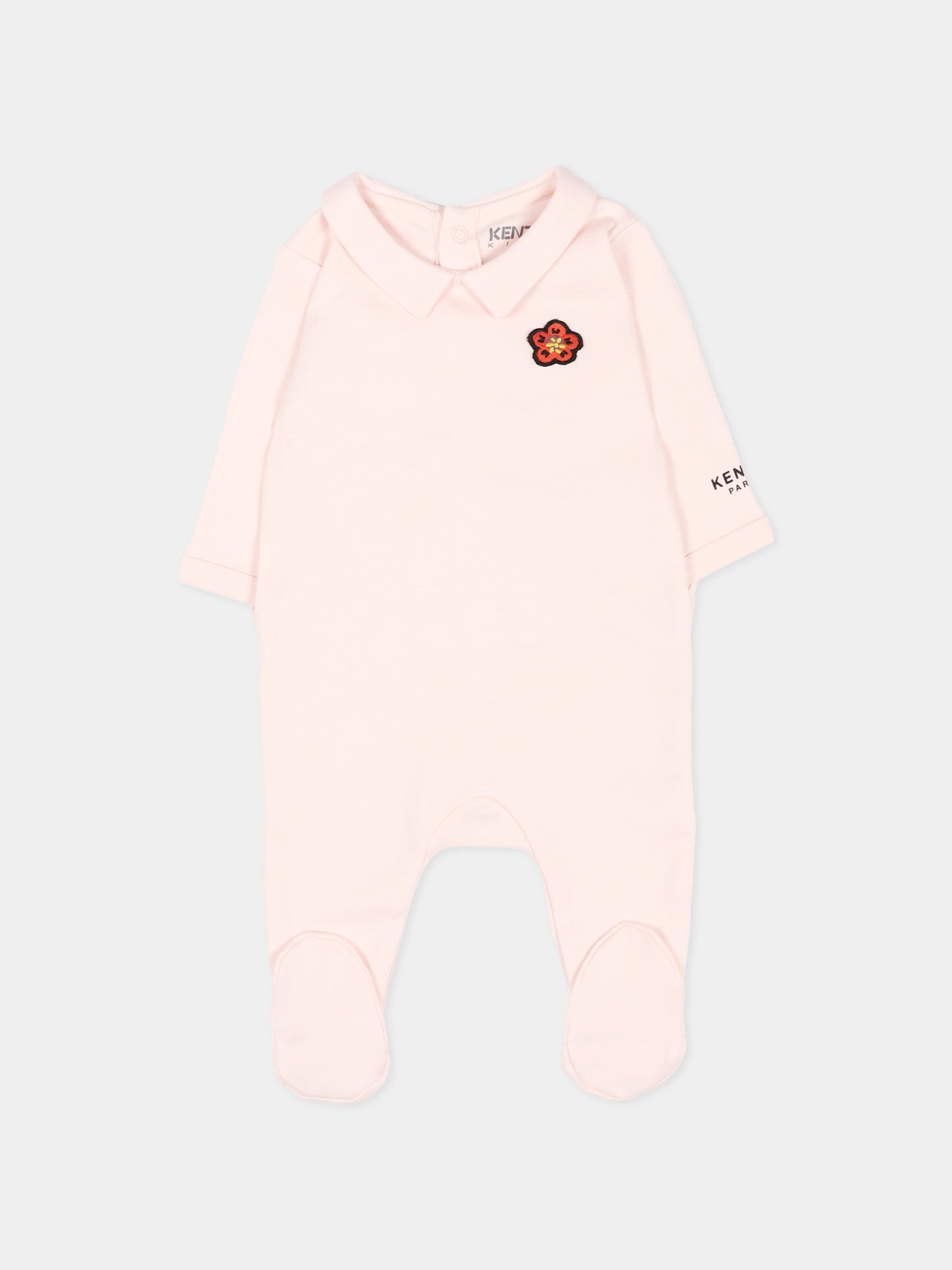 Set tutine rosa per neonata con fiore Boke,Kenzo Kids,K61614 43B