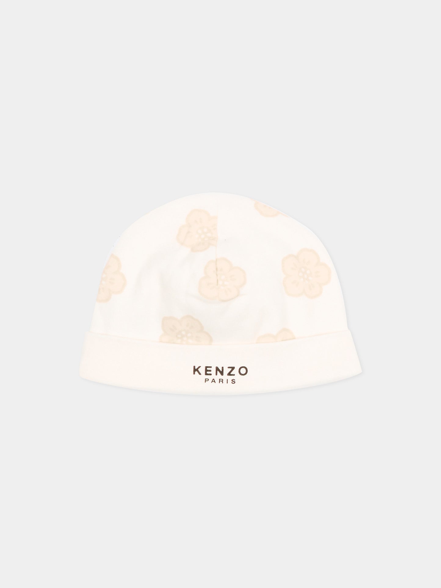 Set tutina bianco per neonati con fiori boke,Kenzo Kids,K61615 117