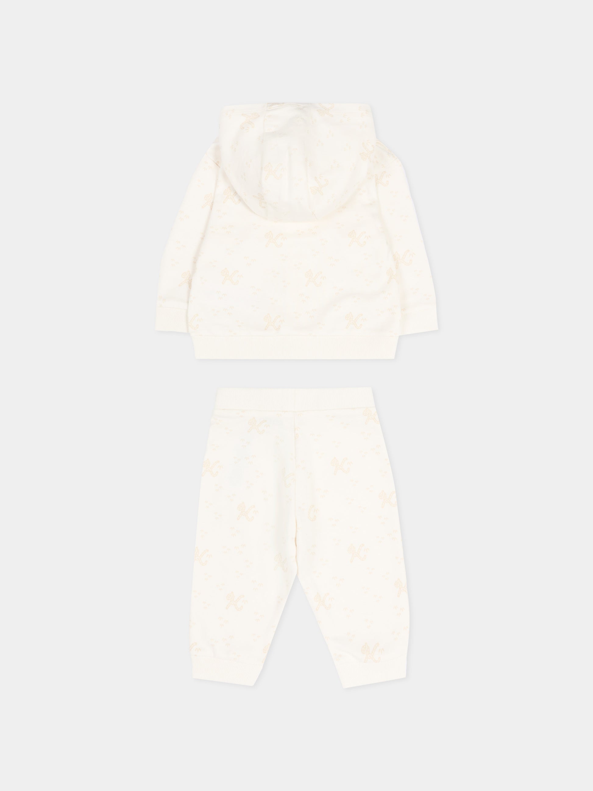 Completo sportivo avorio con logo Tiger,Kenzo Kids,K61617 117
