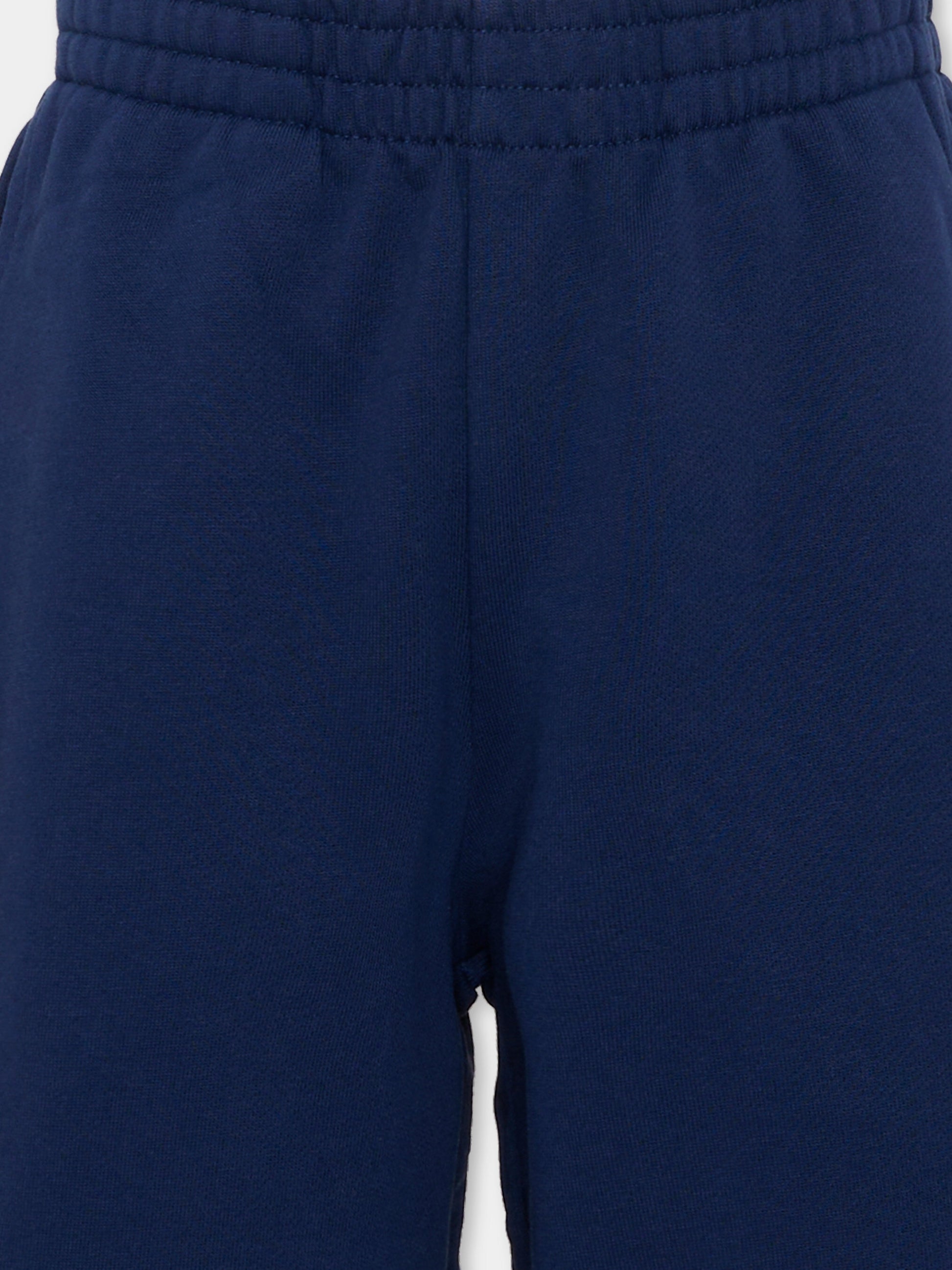Shorts sportivi blu per bambini con logo,Kenzo Kids,K61696 84N