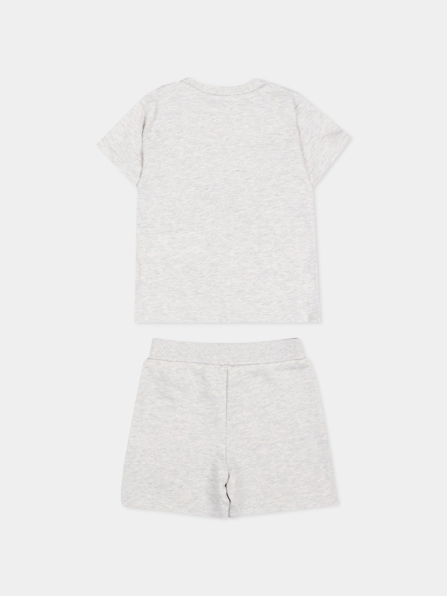 Completo sportivo grigio per neonati con logo Tiger,Kenzo Kids,K61708 A16