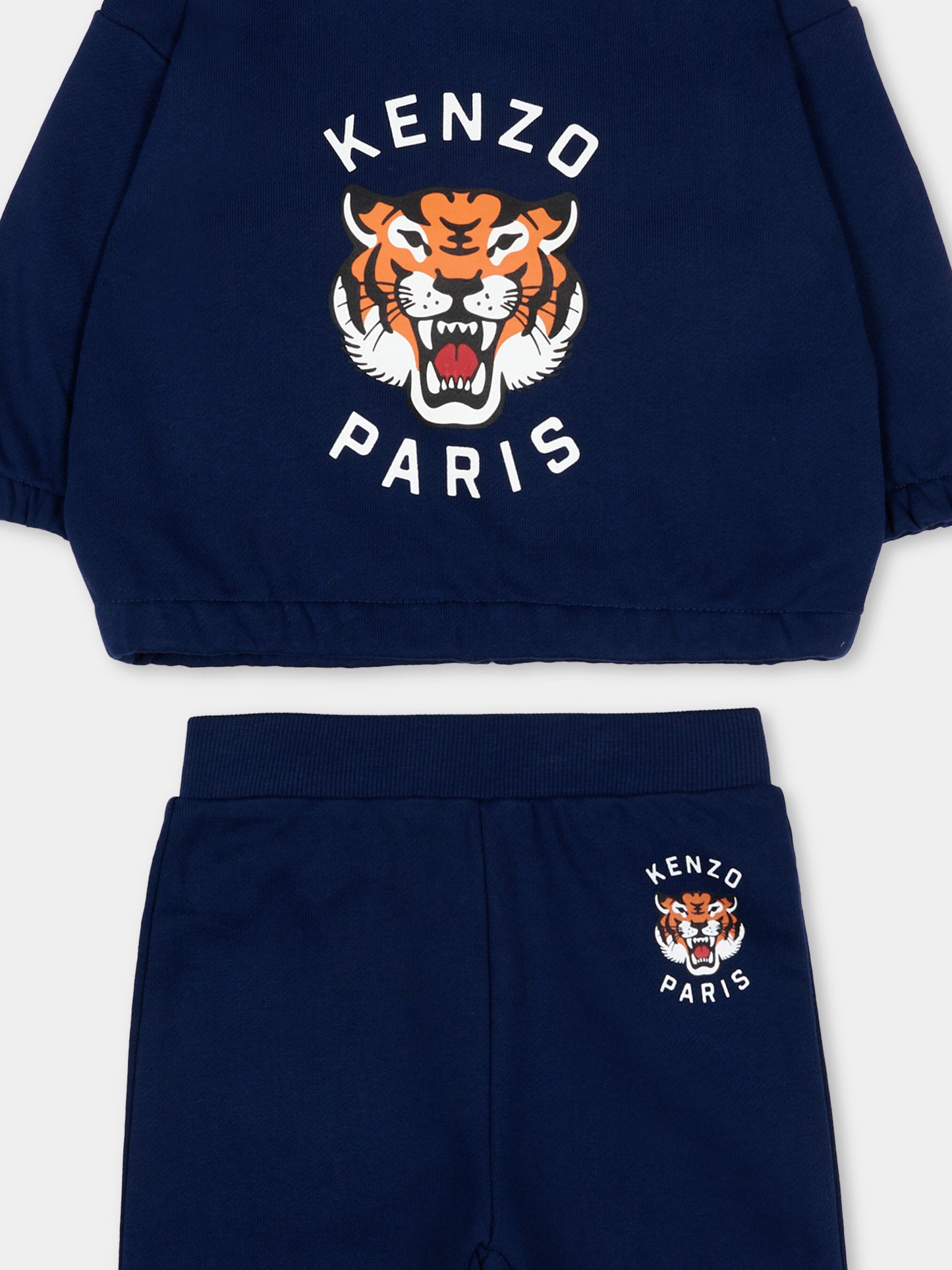 Completo sportivo blu per neonati con Kenzo Tiger,Kenzo Kids,K61720 84N