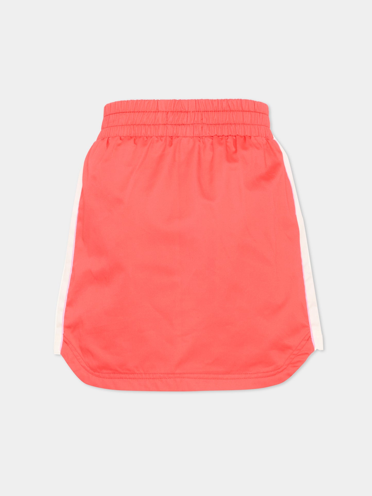 Gonna rossa per bambina con logo,Kenzo Kids,K61777 976