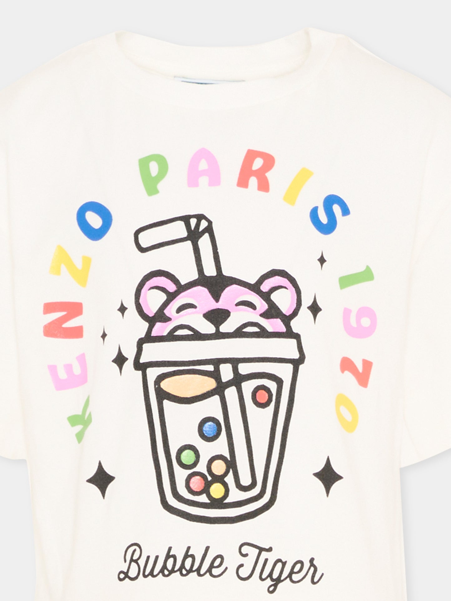 Vestito multicolor Bubble Tiger per bambina,Kenzo Kids,K61782 S51