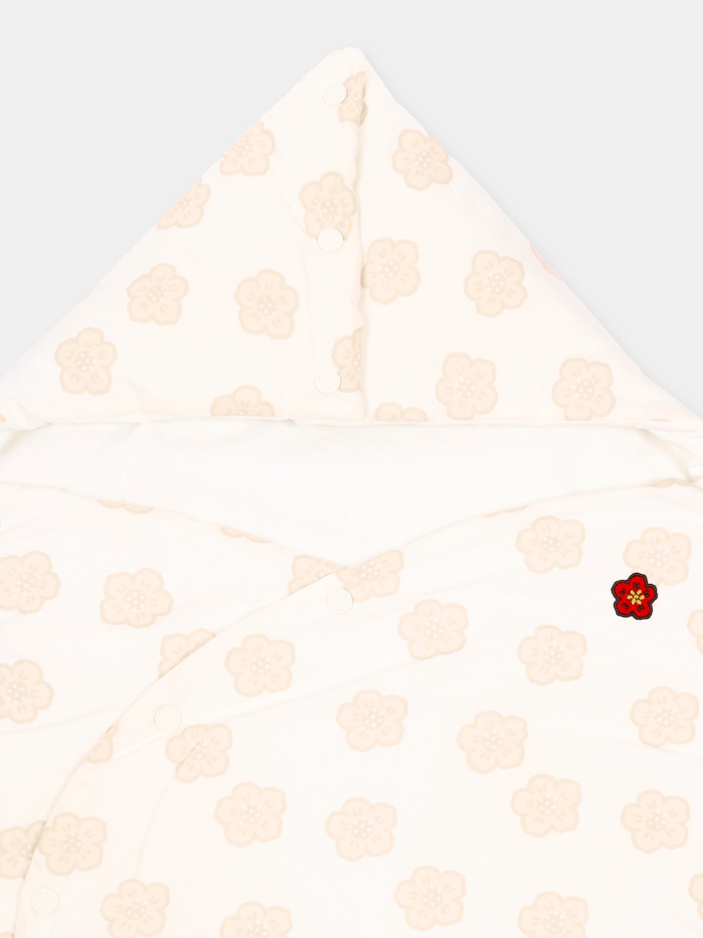 Sacco nanna bianco per neonati con fiori Boke,Kenzo Kids,K61825 117