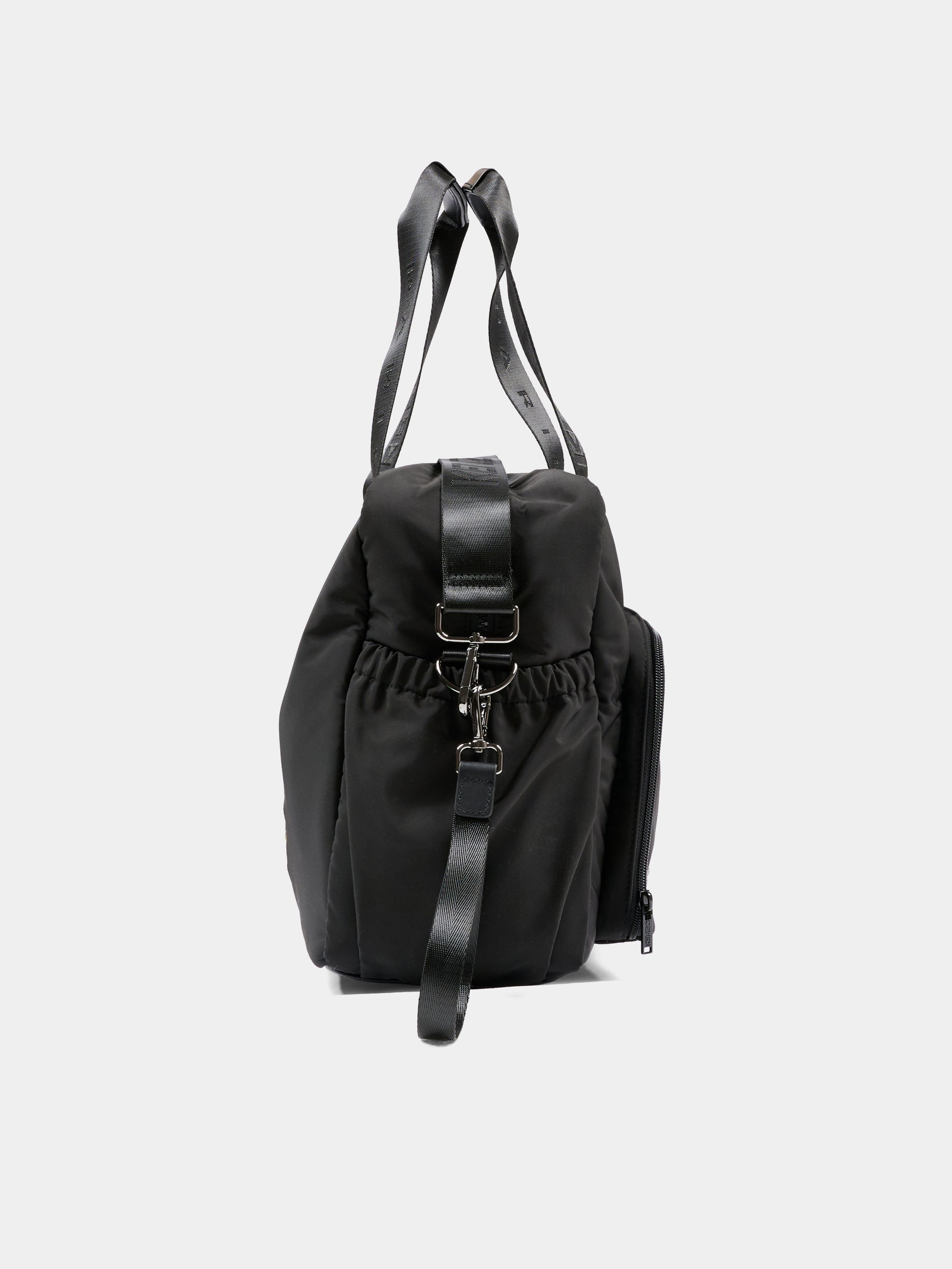 Borsa mamma nera per neonati con logo,Kenzo Kids,K61828 095