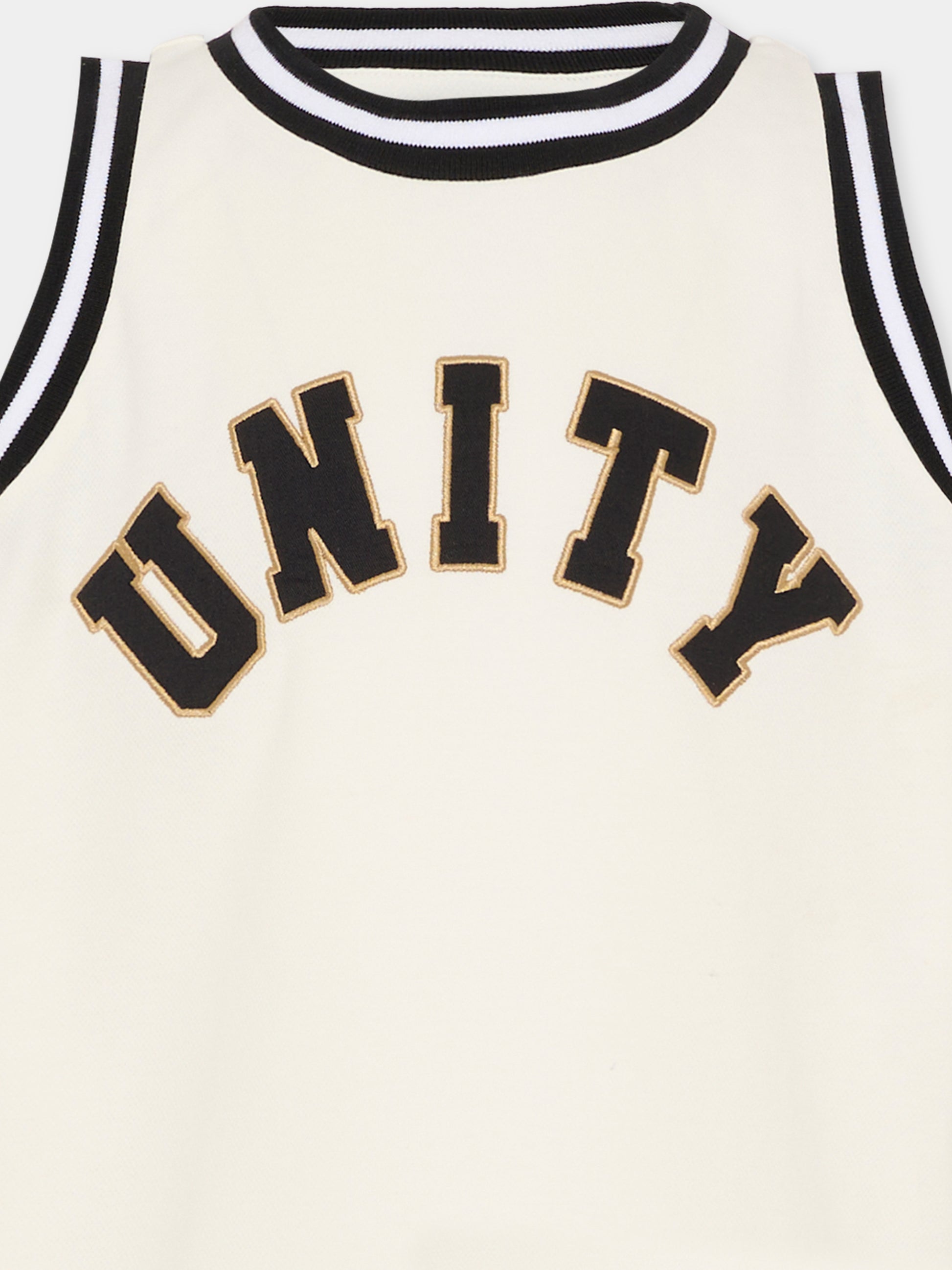 Canotta Real avorio per bambino con scritta,Molo,1S26A101 5632