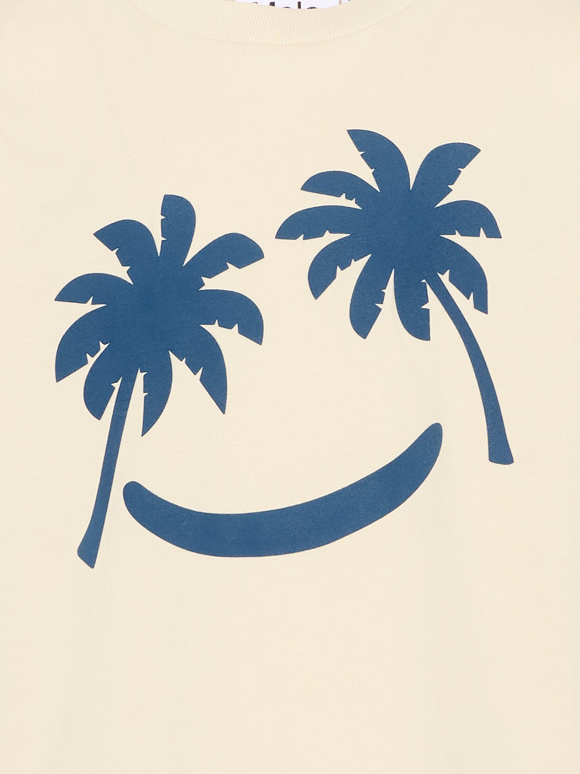 T-shirt beige Rame per bambino con palme,Molo,1S26A202 9813