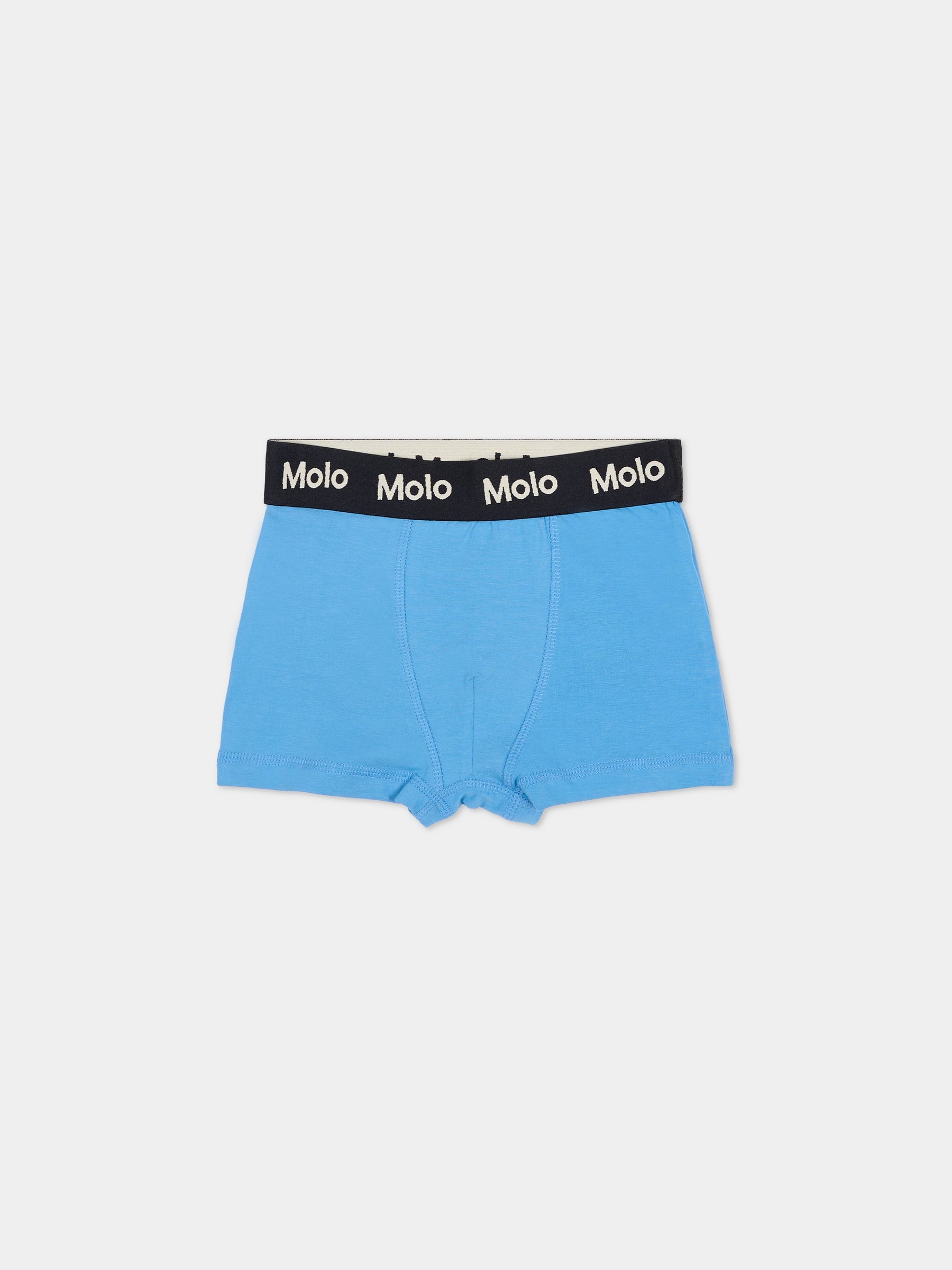 Set boxer Justin azzurro per bambino con smile,Molo,1S26Q201 9749