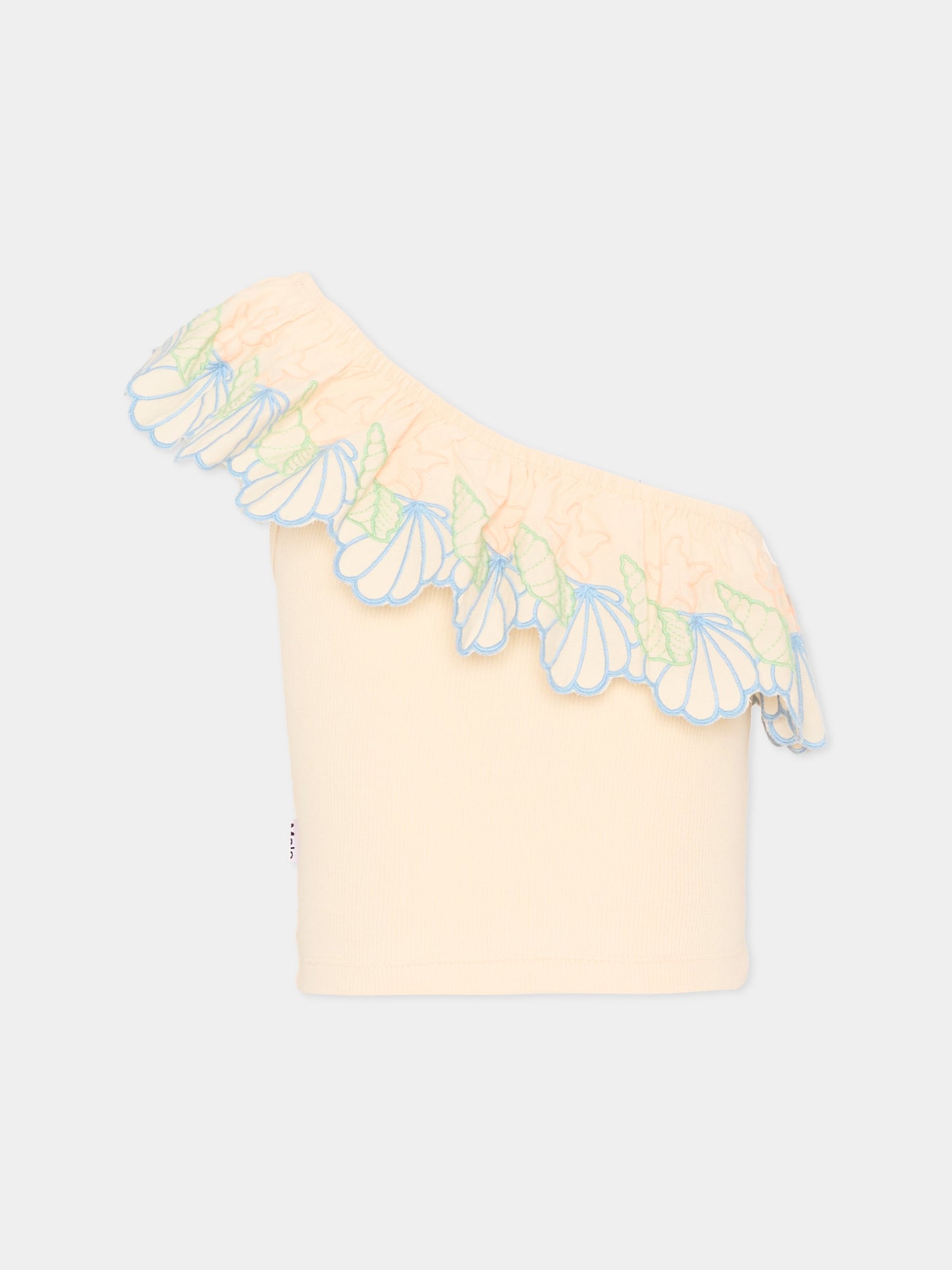 Top rosa Ratja per bambina con volant,Molo,2S26A110 2444