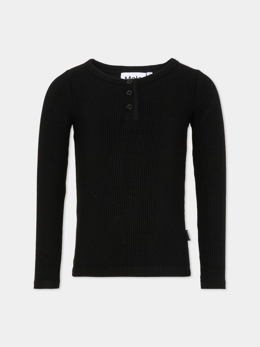 T-shirt Rubertha nera per bambina,Molo,2S26A401 0099