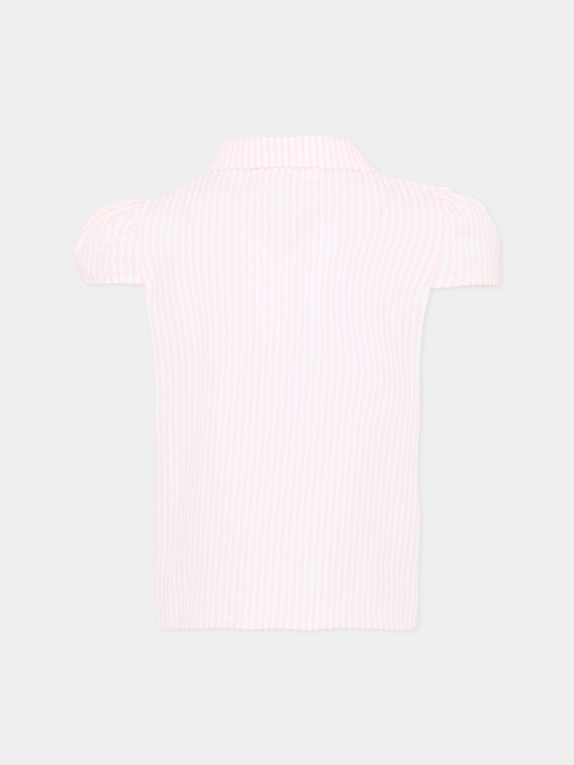 Camicia rosa Raelicka per bambina a righe,Molo,2S26C103 9573