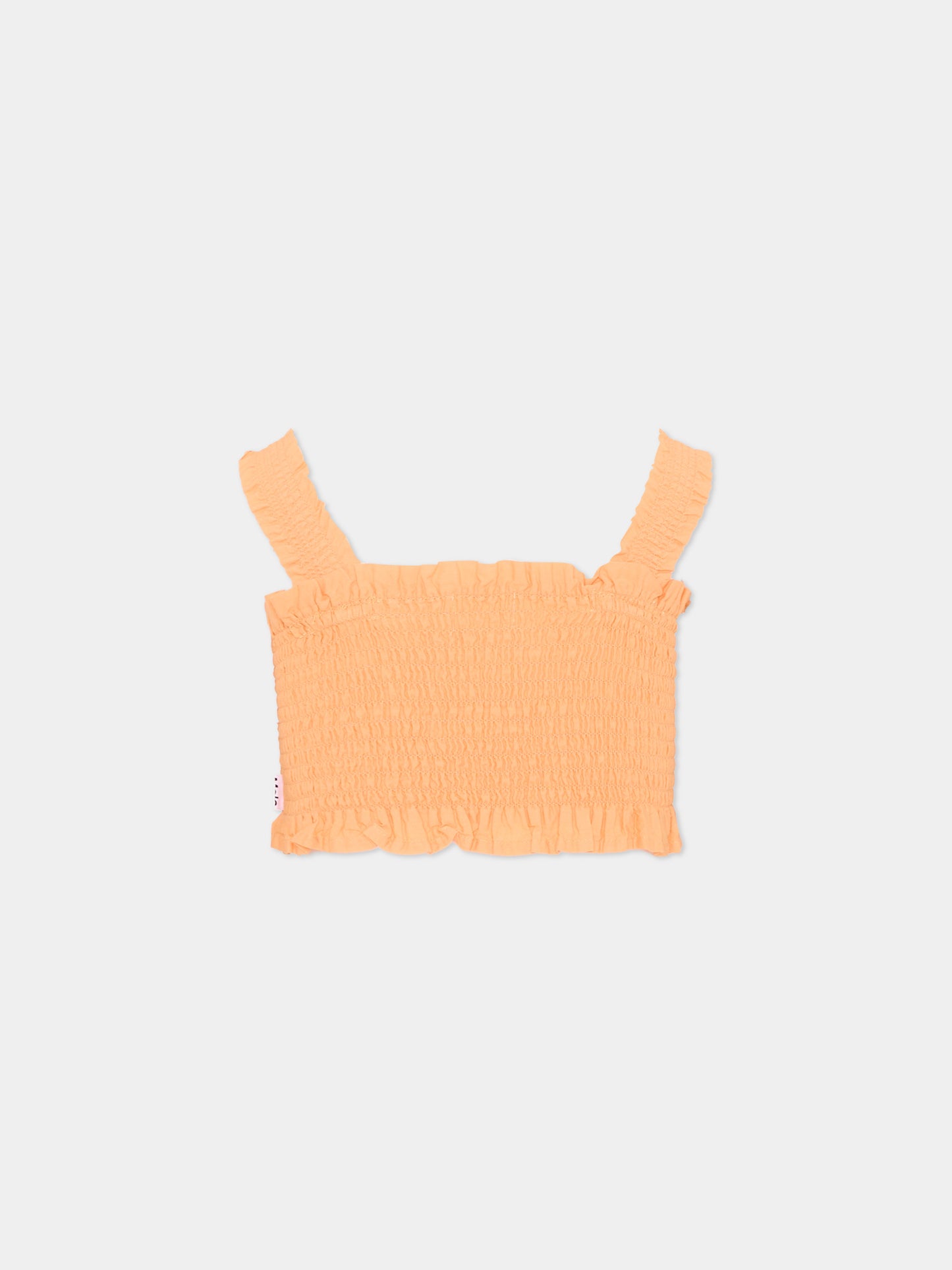 Top arancione Rolfia per bambina,Molo,2S26C401 5475