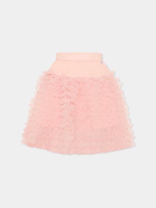 Gonna Blissus rosa per bambina con rouches,Molo,2S26D116 8058