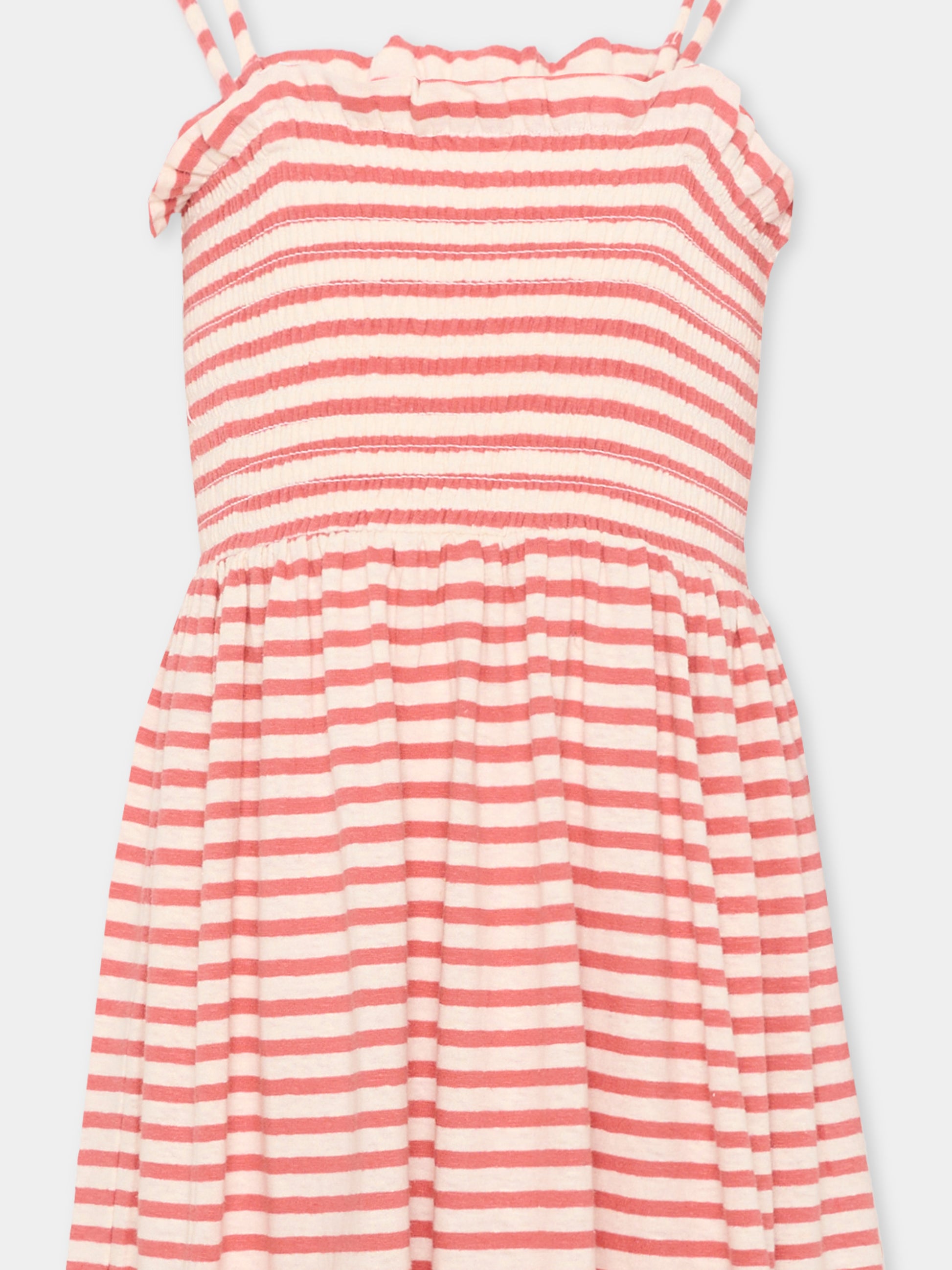 Vestito rosso Cheryl per bambina a righe,Molo,2S26E124 9583