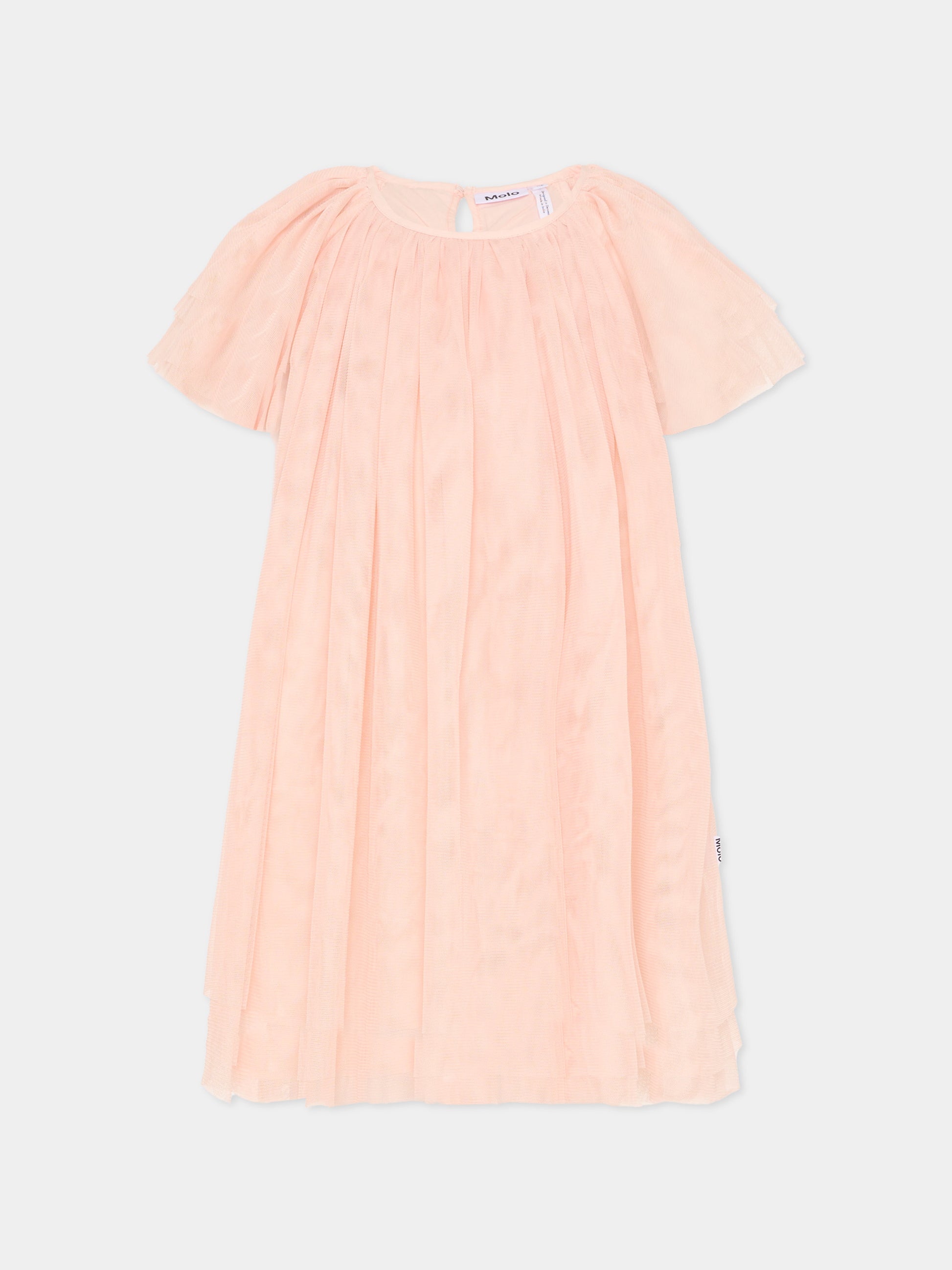 Vestito Cocolita rosa per bambina con logo,Molo,2S26E127 8058