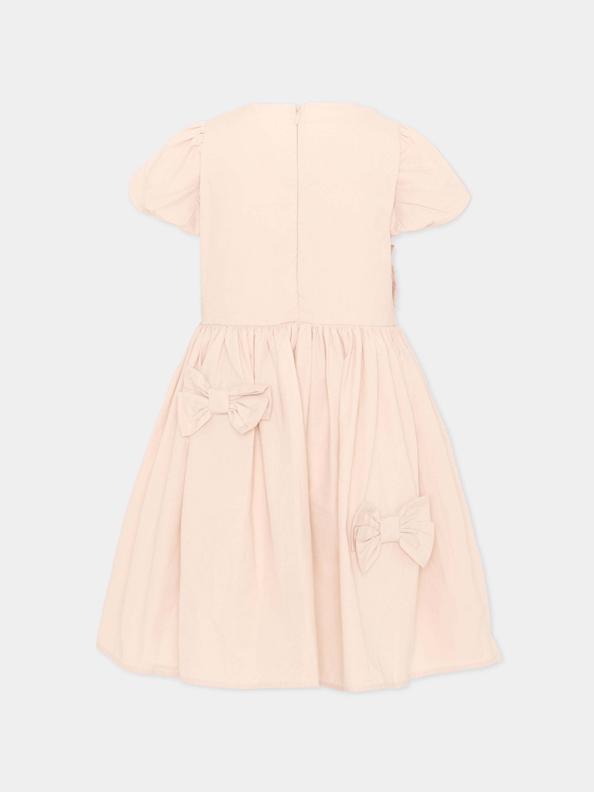 Abito rosa Cyan per bambina con fiocchi,Molo,2S26E134 5645