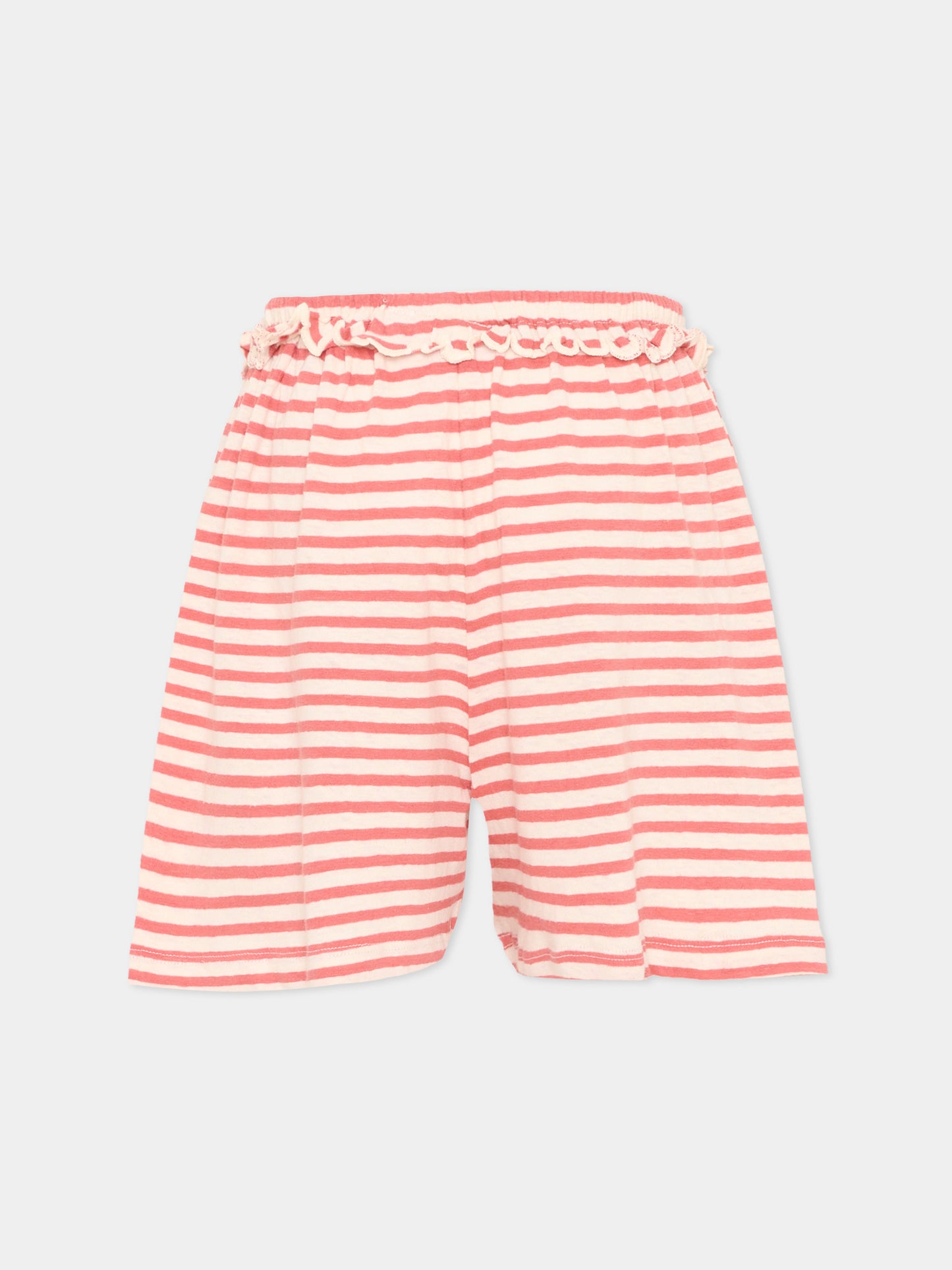 Shorts rossi Alexis per bambina a righe,Molo,2S26H108 9583