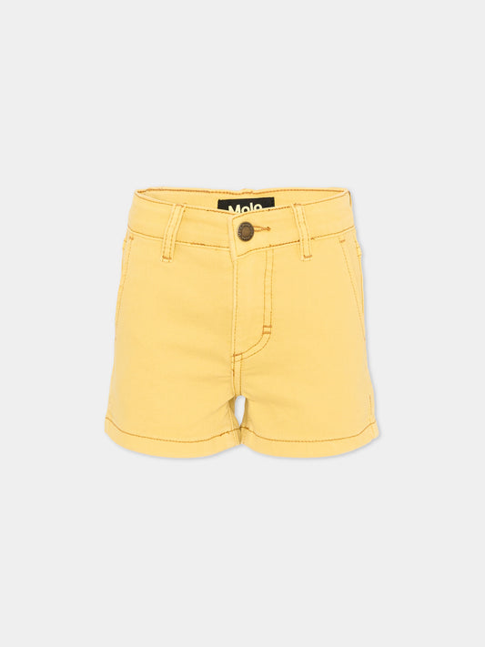 Shorts gialli Alvira per bambina,Molo,2S26H113 5620