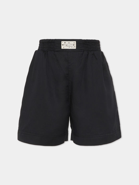 Shorts Alessia neri per bambina,Molo,2S26H302 0099